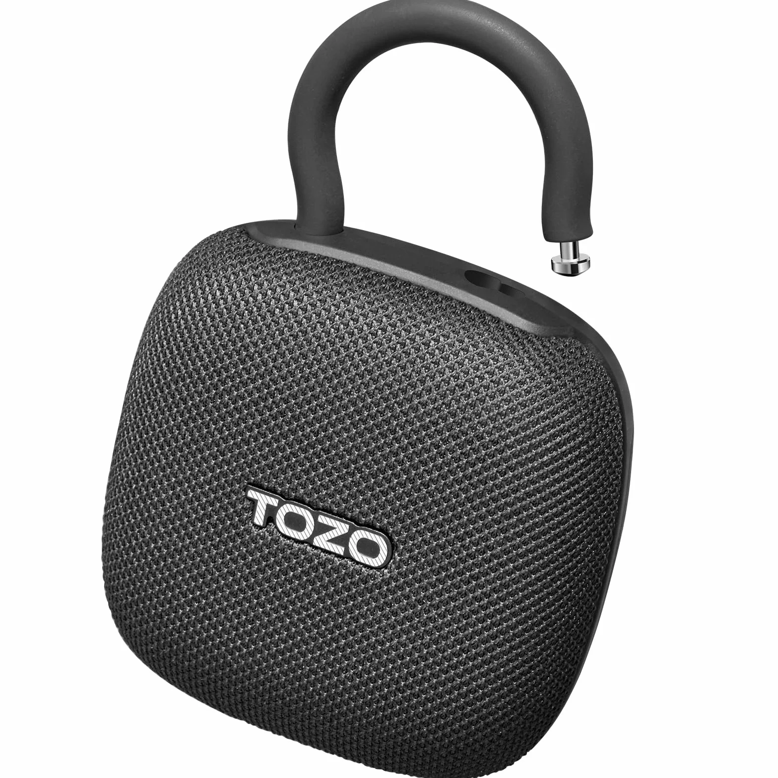 TOZO PE1 Przenośne głośniki Bluetooth z regulowanym karabińczykiem, bezprzewodowy mini głośnik prysznicowy Bluetooth z IPX8, wodoodporny, 32H Playtime Punchy Bass Audio Speaker do domu, podróży