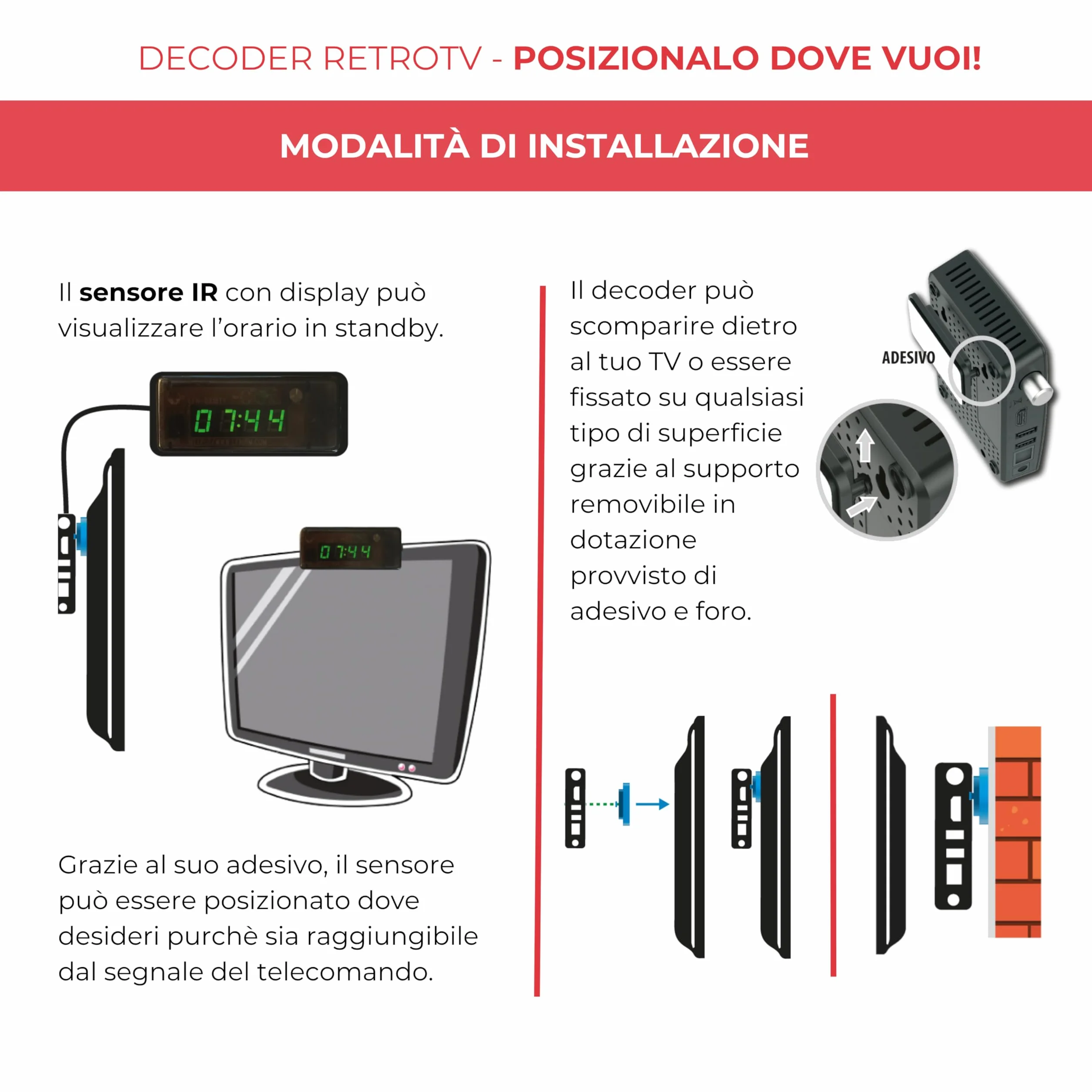 DIGIQUEST Dekoder tivùsat RetroTV MICROSAT, DVB-S2 HEVC H265 | SAMOINSTALUJĄCY | Pilot 2 w 1 | Smartcard tivùsat w zestawie | HDR10 / HLG | Aktywowana funkcja nagrywania | Merlin
