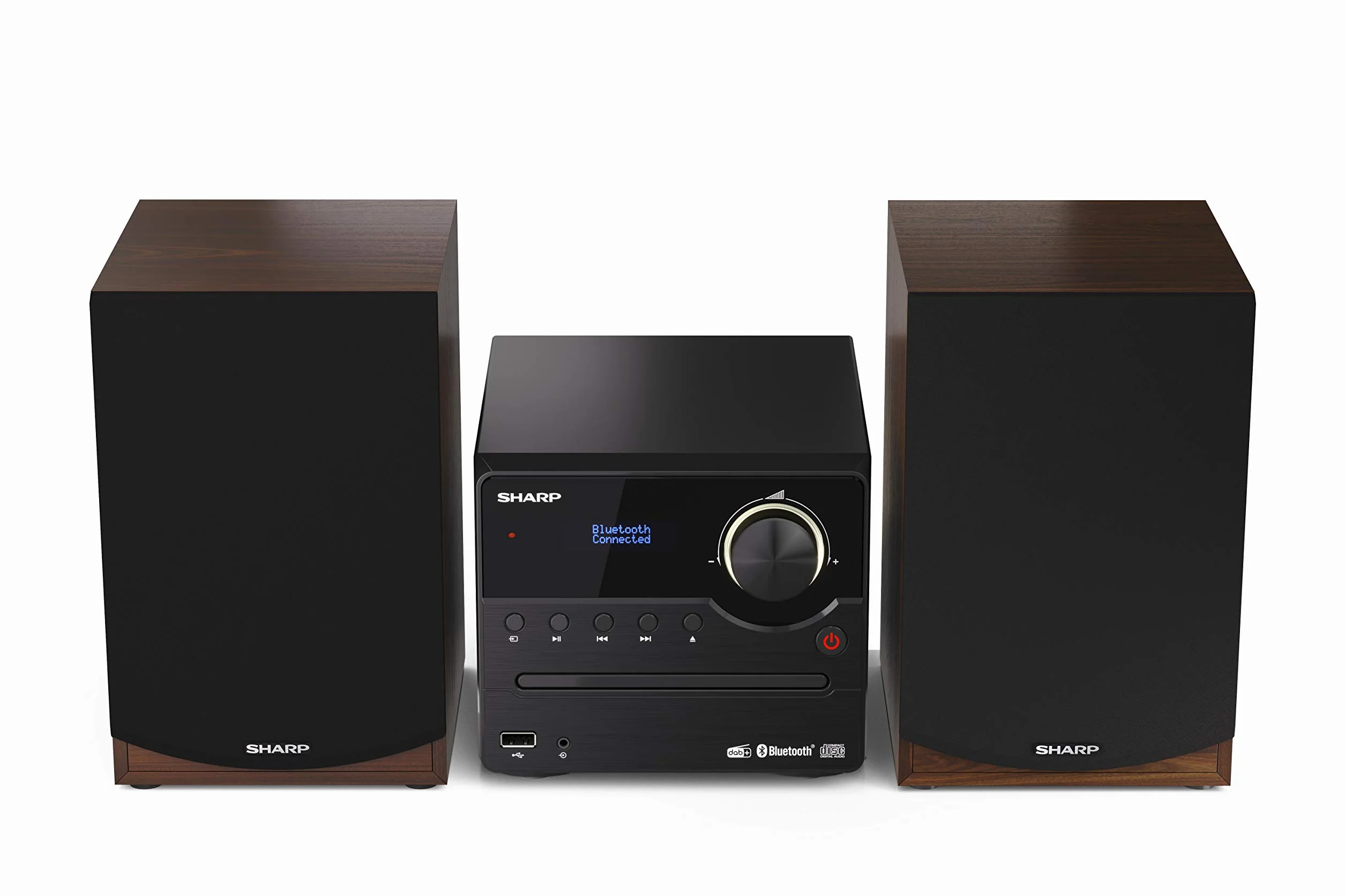 Sharp XL-B517D(BR) Kompaktowy Zestaw Stereo, Brązowy