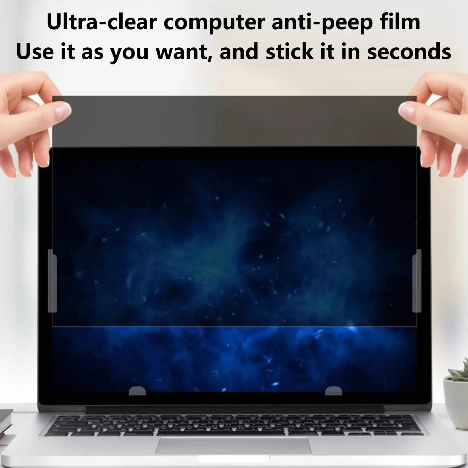 Osłona prywatności do laptopa, panoramiczna osłona zabezpieczająca notebooka, folia chroniąca przed podglądaniem, dla podróżujących służbowo, studentów, pracowników mobilnych