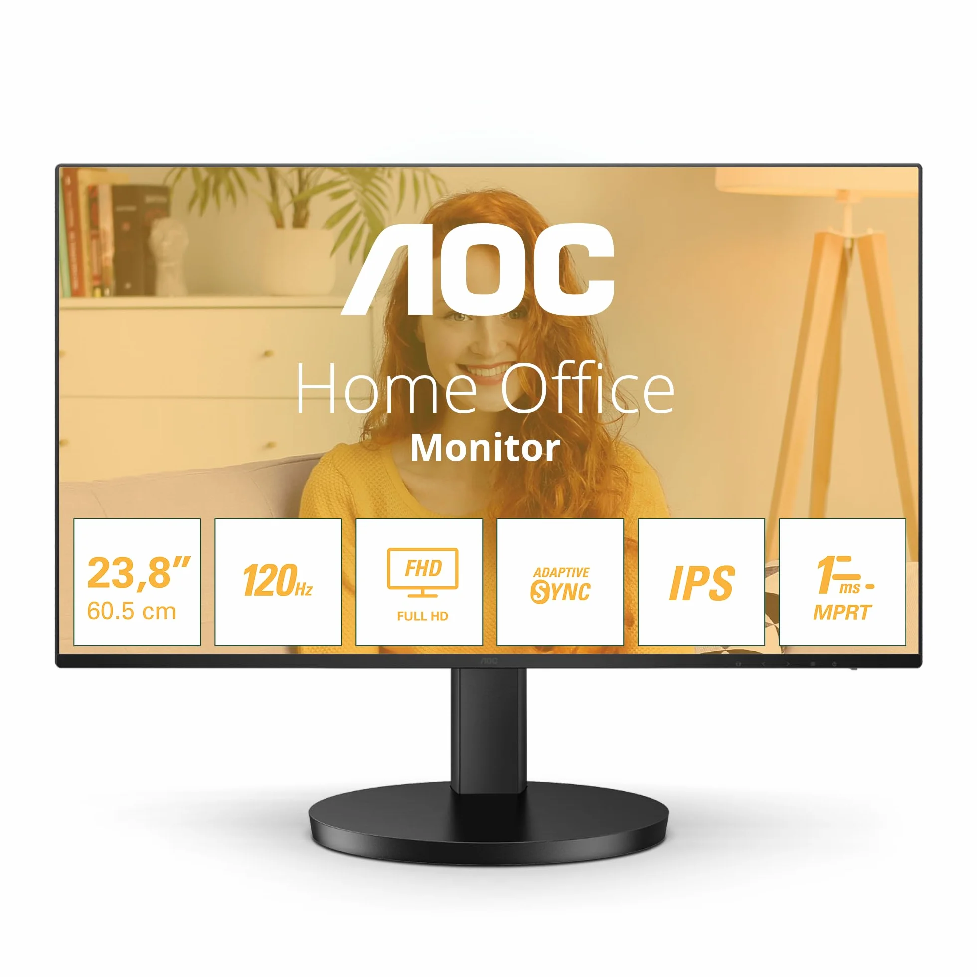 AOC 24B3HA2 écran plat de PC 60,5 cm (23.8") 1920 x 1080 pixels Full HD LED Noir