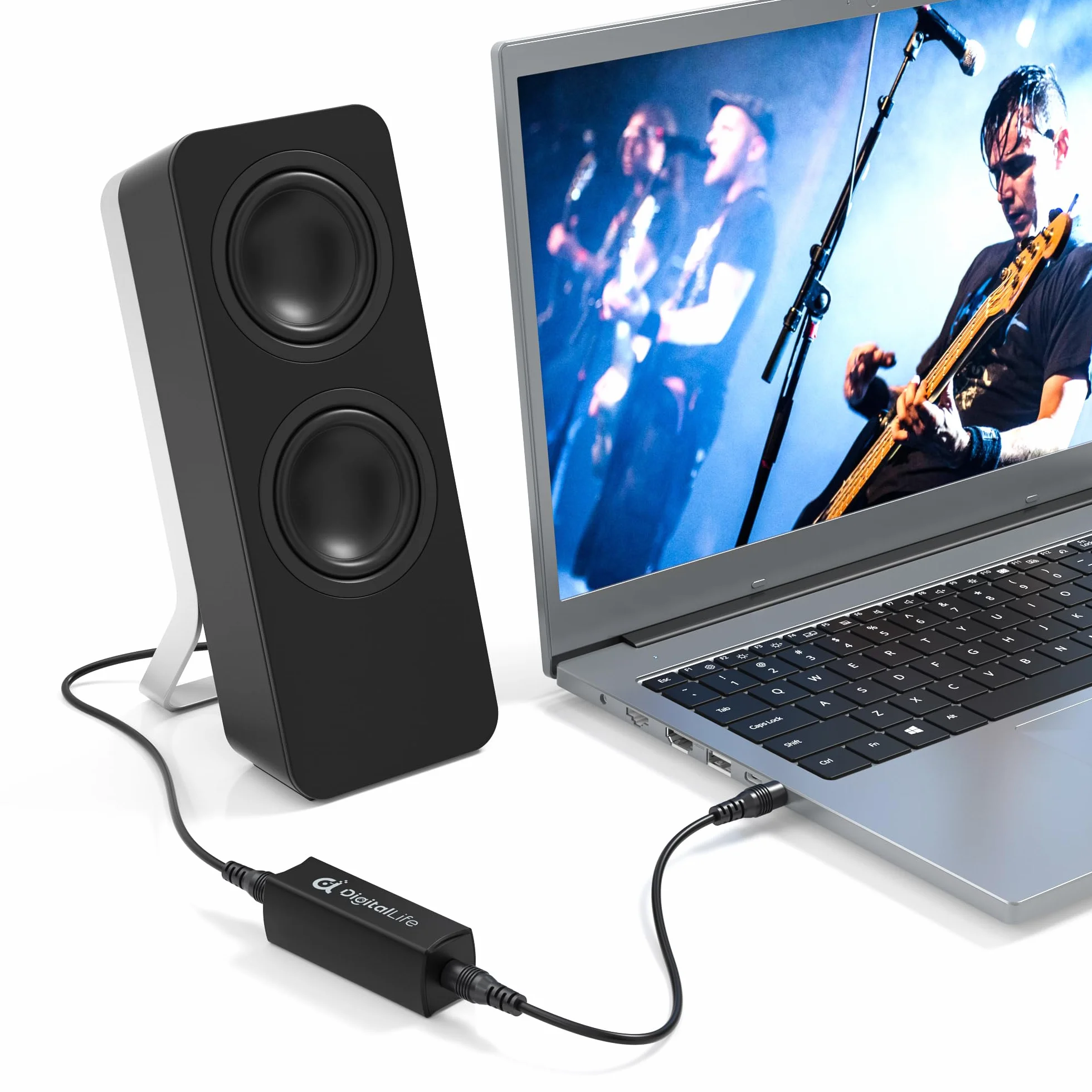 DigitalLife Ground Loop Noise Isolator - 3.5mm TRS Hum Eliminator