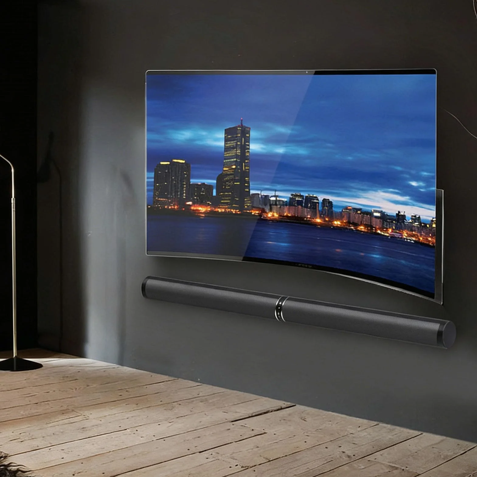 Tangxi Głośnik Telewizora, Głośnik Stereofoniczny Dźwięk Przestrzenny Bluetooth 3D o Mocy 100 W, 3 Tryby EQ Odłączany z Efektem Basowym 2 W 1 do Kina Domowego (wtyczka UE)