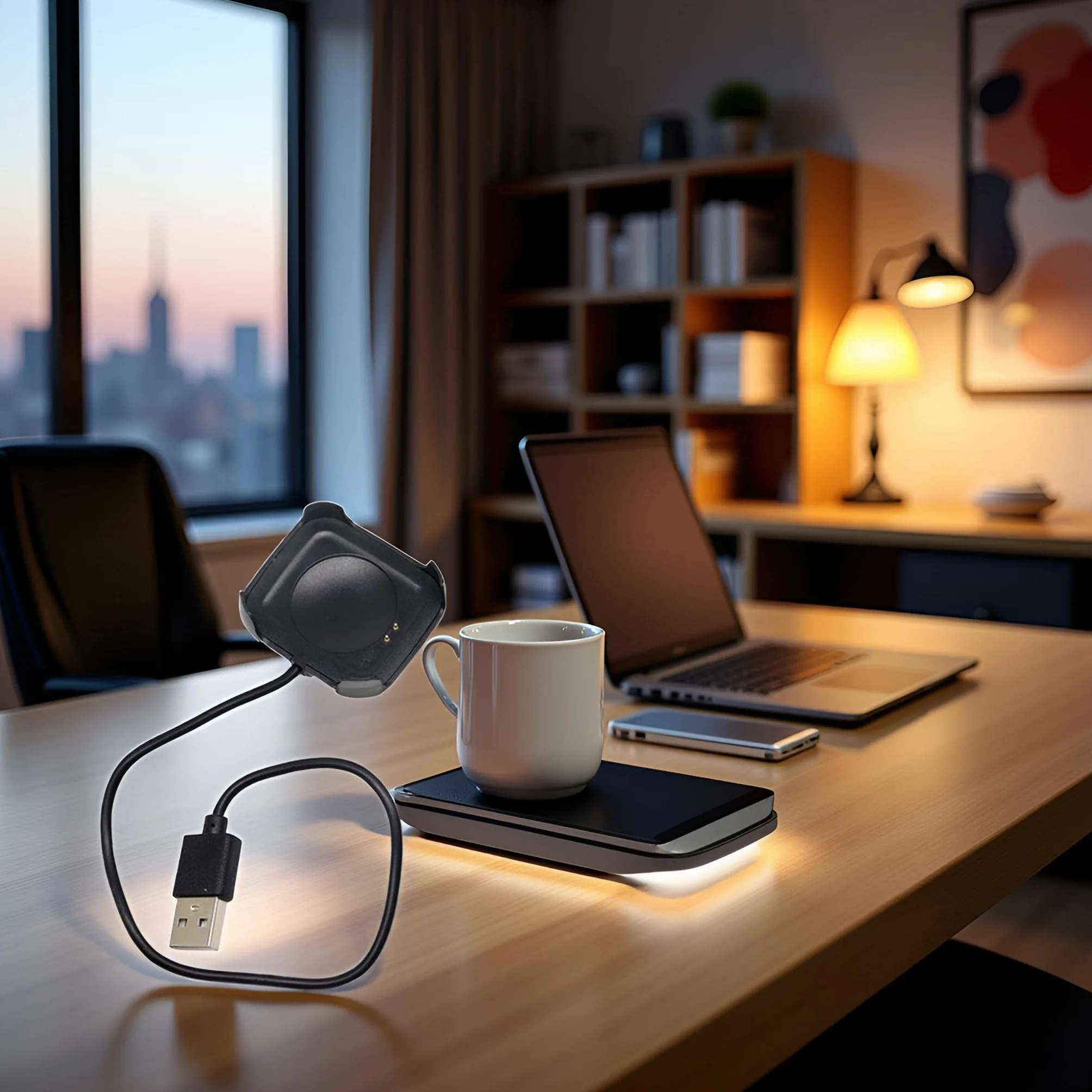 Czarny kabel do ładowania do smartwatcha HW22, inteligentny zegarek, magnetyczna ładowarka, uchwyt dokujący, stojak, kabel ładujący USB, adapter do smartwatcha, kable i ładowarki (30 cm)
