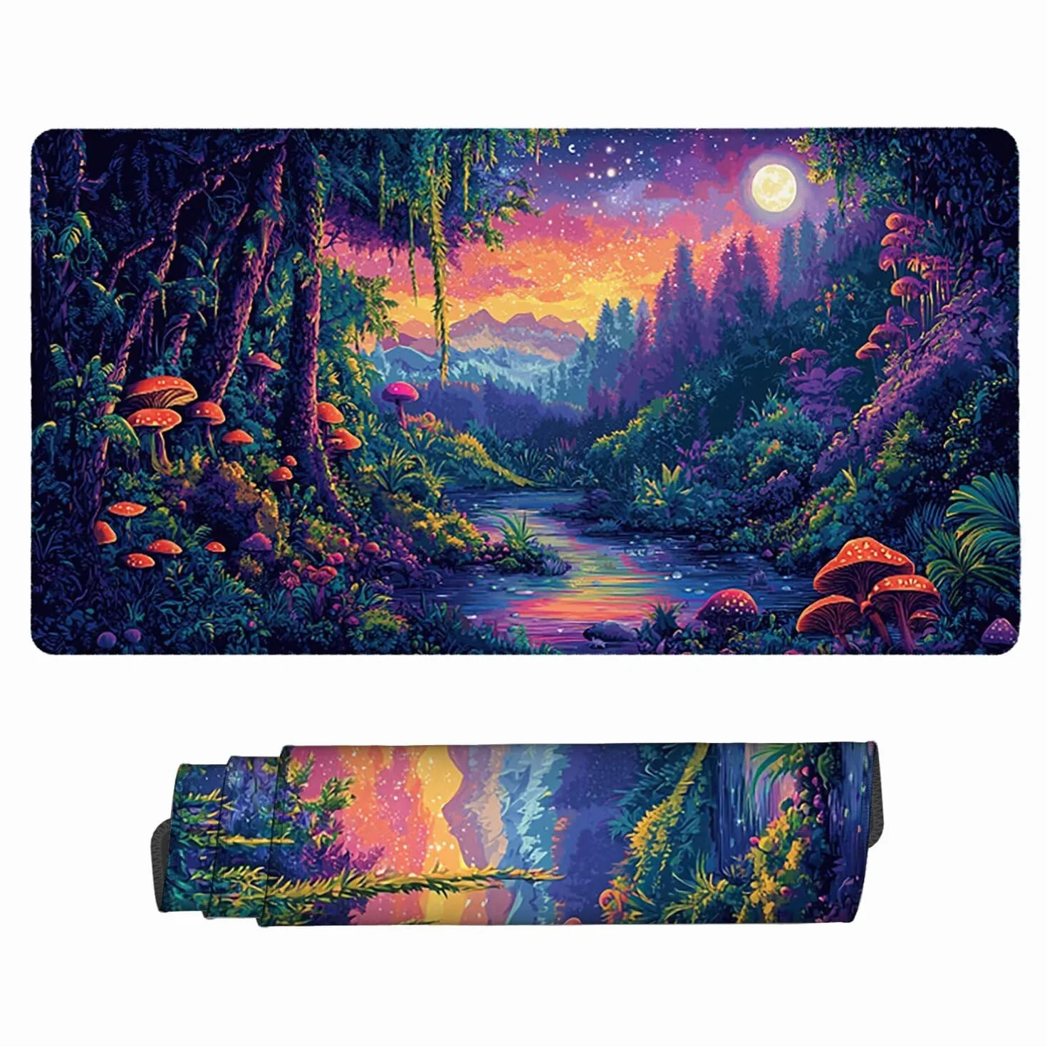 Podkładka pod mysz XXL 1200 x 600 mm duża podkładka pod mysz do gier, wodoodporne i antypoślizgowe gumowe podkładki pod mysz, podkładka pod mysz z wszytymi krawędziami do komputera, komputera PC