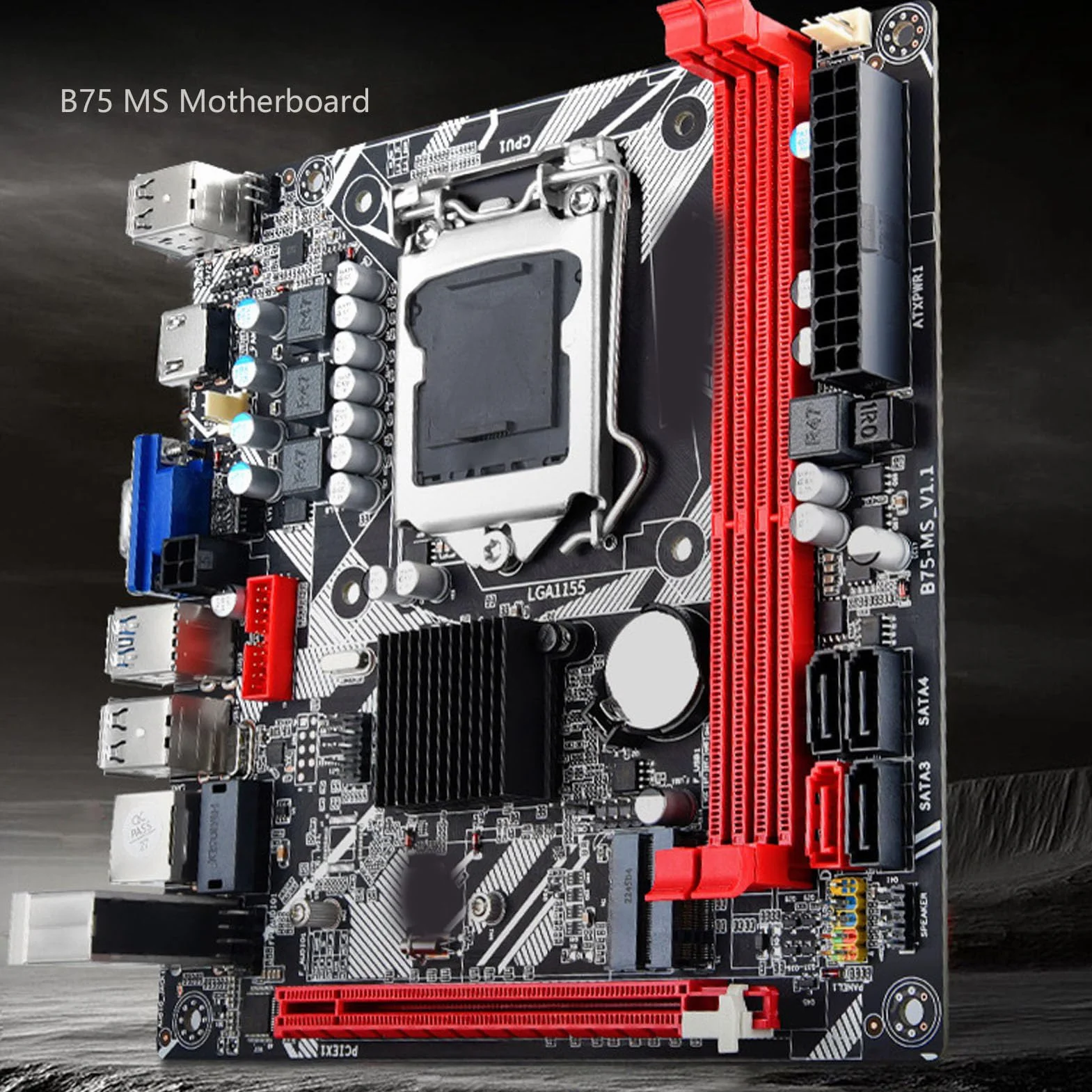 Płyta Główna Komputera Stacjonarnego, Płyty Główne Komputera B75 MS ITX, Płyta Główna DDR3 LGA 1155, Płyta Główna NVME M.2 WiFi M.2 USB3.0 SATA3.0