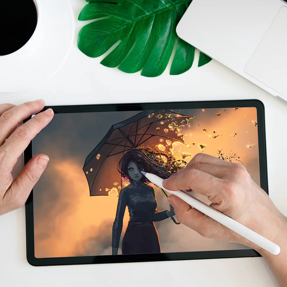 flintronic Końcówki kompatybilne z ołówkiem Apple iPad Pro, 6-pak końcówek zamiennych do Apple Pencil 2. generacji i 1. generacji, końcówki wymienne do iPada Pro iPencil, Morandi