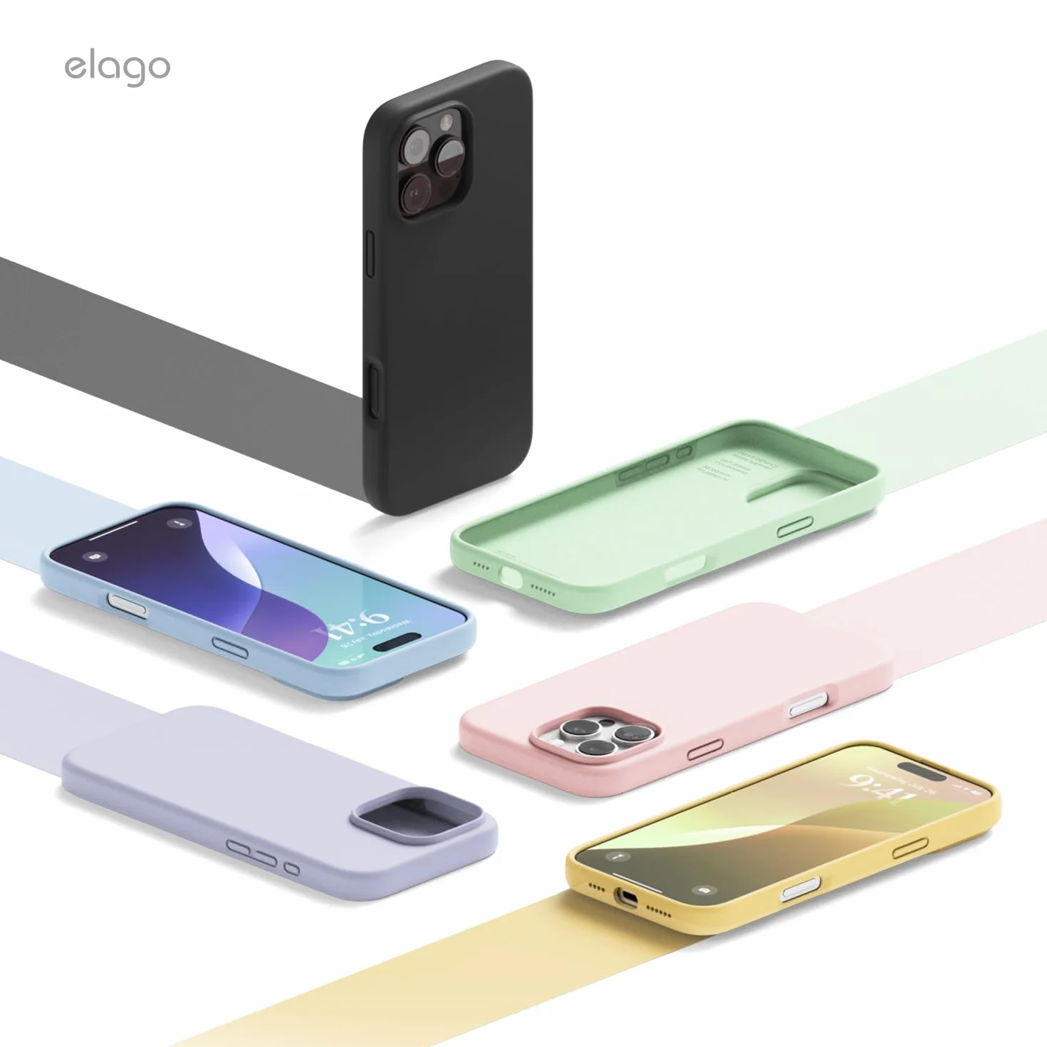 elago Etui na iPhone 16 Pro Silikonowe Ochronne Odporne na Wstrząsy
