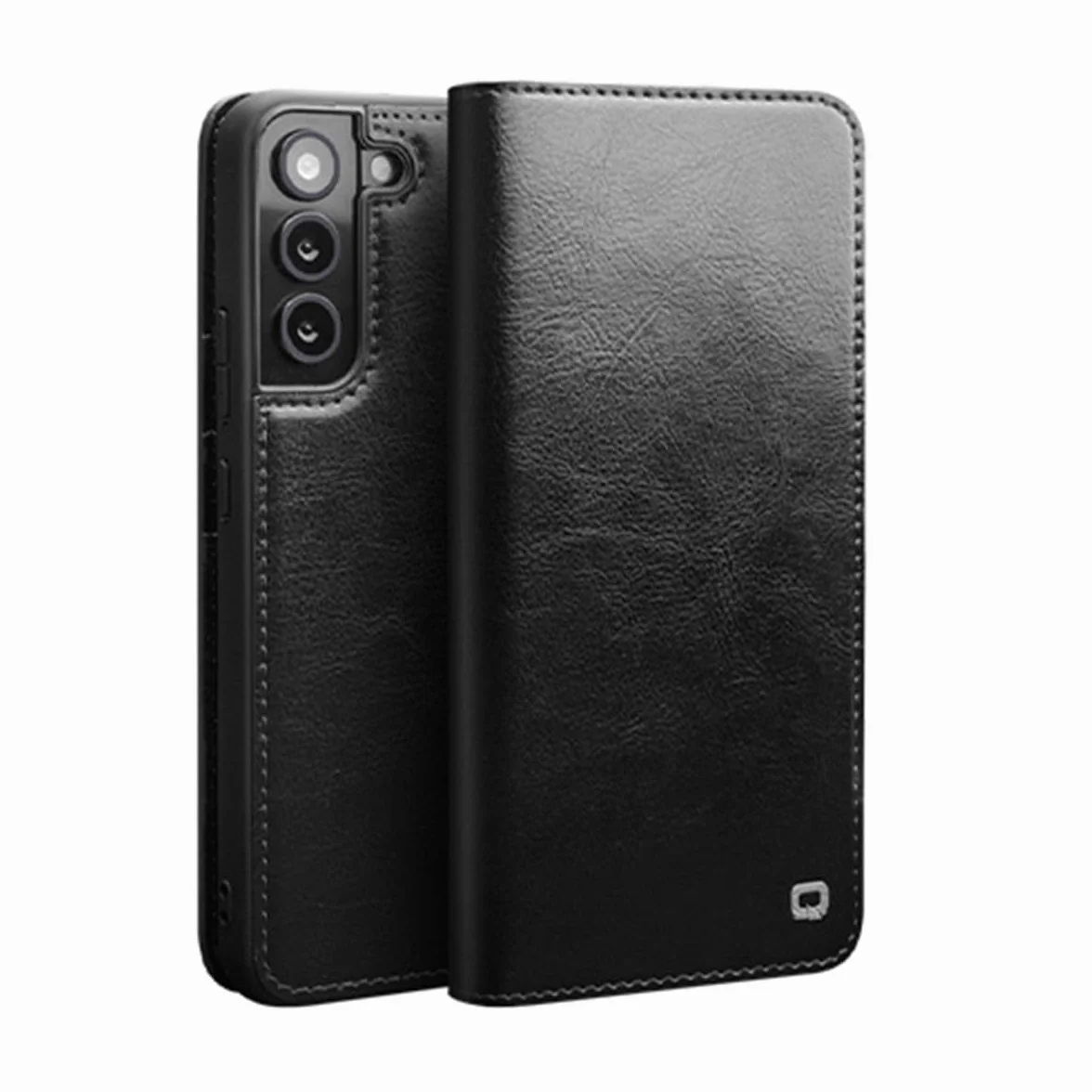 Etui na telefon Galaxy S23 Plus z prawdziwej skóry (3 przegródki na karty, ręczne wykonanie, klasyczny styl】 Flip Case odporne na uderzenia etui odporne na odciski palców etui do Samsung