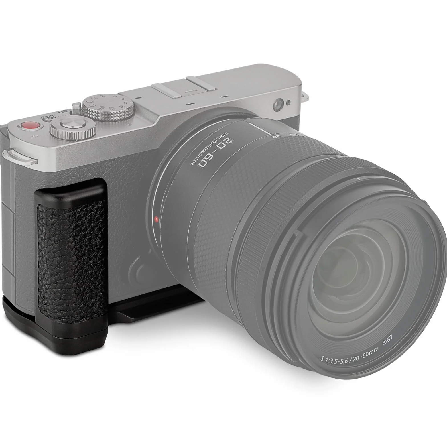 Haoge Uchwyt do Panasonic LUMIX S9 korpus aparatu S9K uchwyt w kształcie litery L HG-S9-B czarny