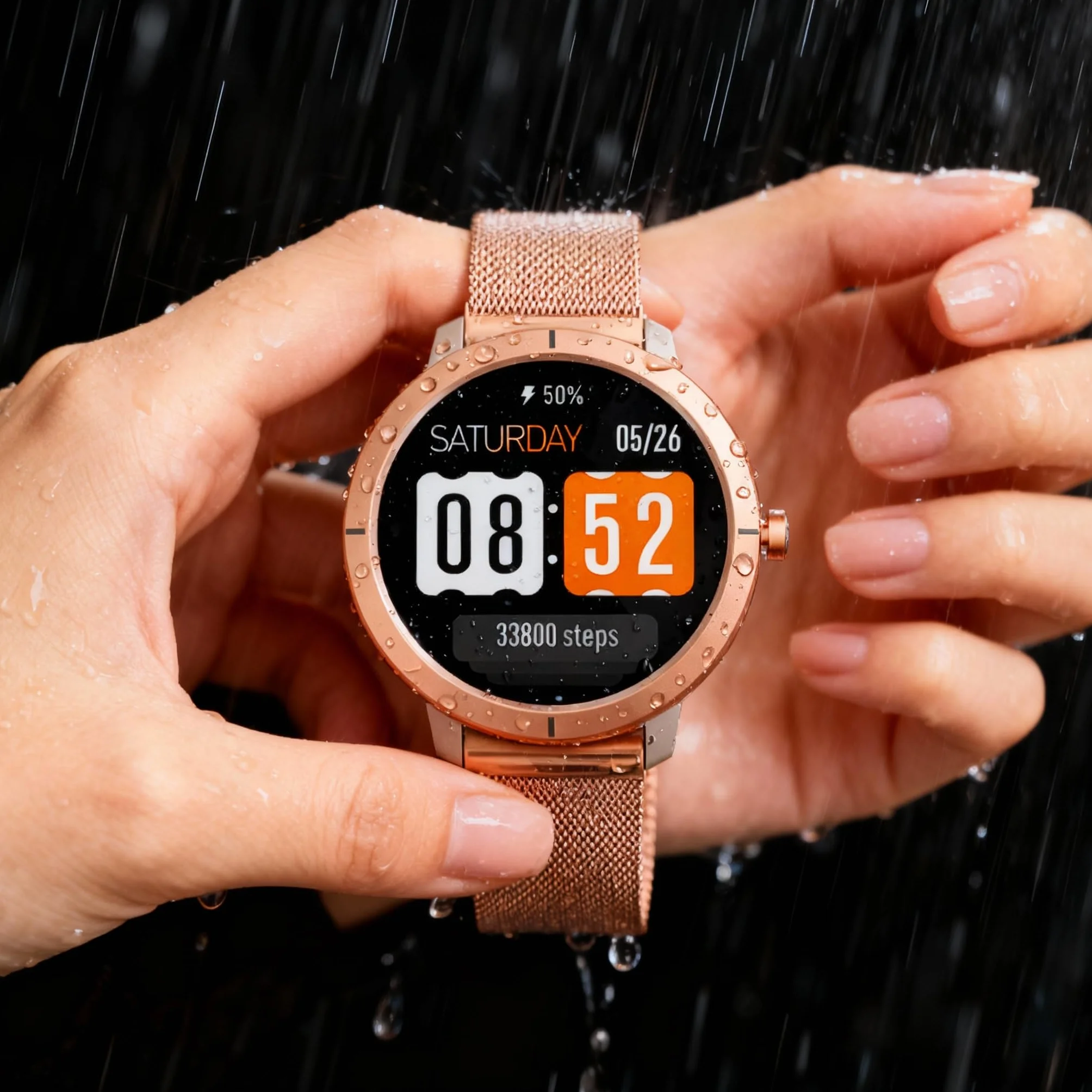SMARTWATCH DAMSKI WODOODPORNY ZEGAREK MENU PL GPS AMOLED PULS SPORT 4 PASKI