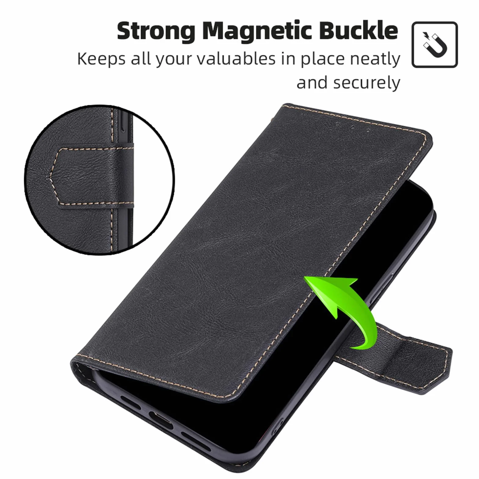 Etui portfelowe do Huawei Pura 90 Pro Max/90 Pro, etui z klapką ze skóry, przegródki na karty, zapięcie magnetyczne i ochrona przed upadkiem, etui ochronne, brązowe, 90 Pro