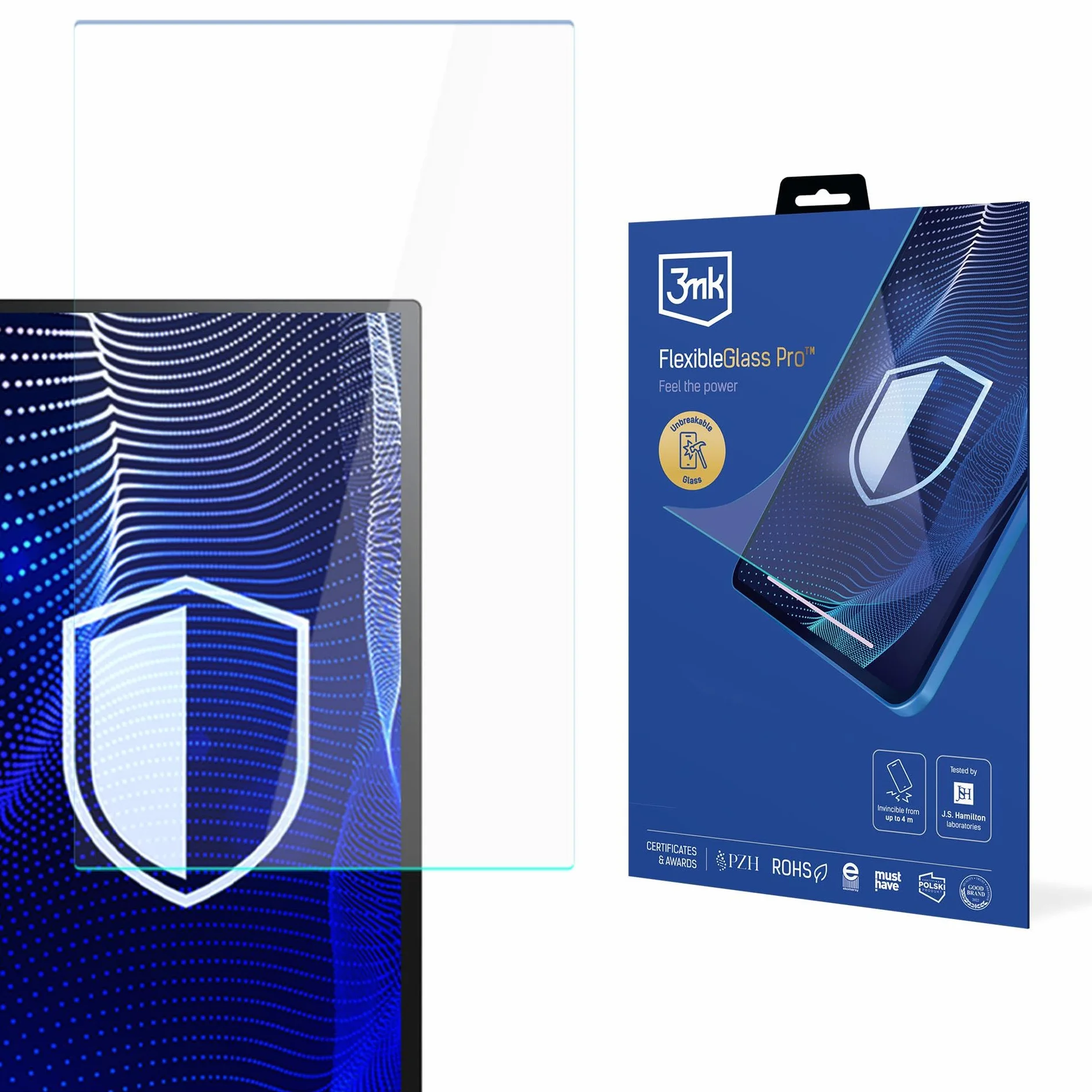 3mk FlexibleGlass Pro Samsung QB24R-T Szkło Hybrydowe Nietłukące Przezroczyste