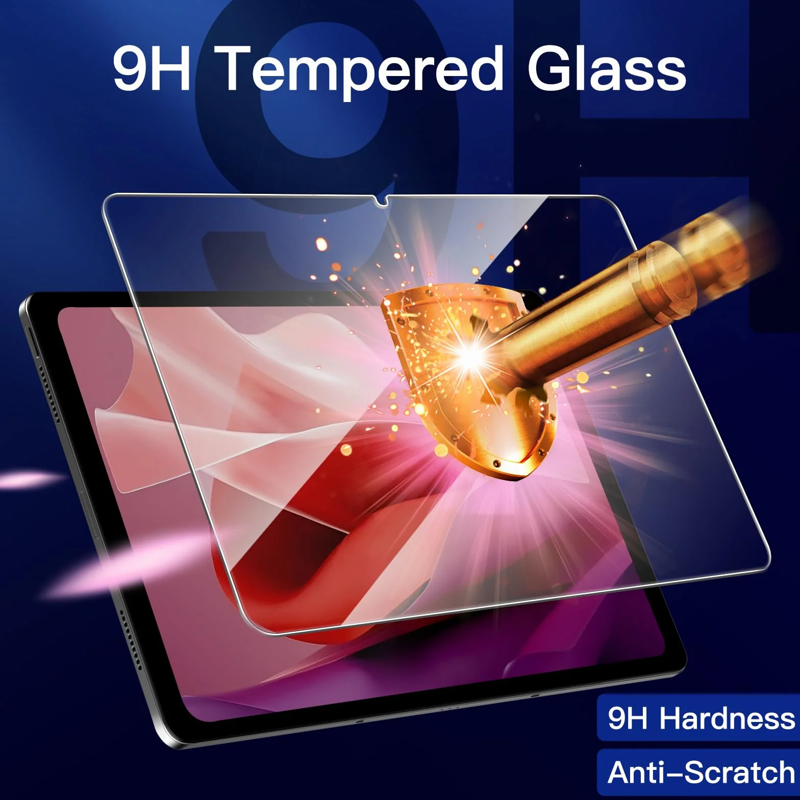 JETech Ochraniacz Ekranu dla Lenovo Idea Tab Pro/Yoga Tab Plus 2025 / Tab P12 2023 (12,7 Cala), Film Szkło Hartowane 9H, HD Przejaśniać, 2 Sztuki