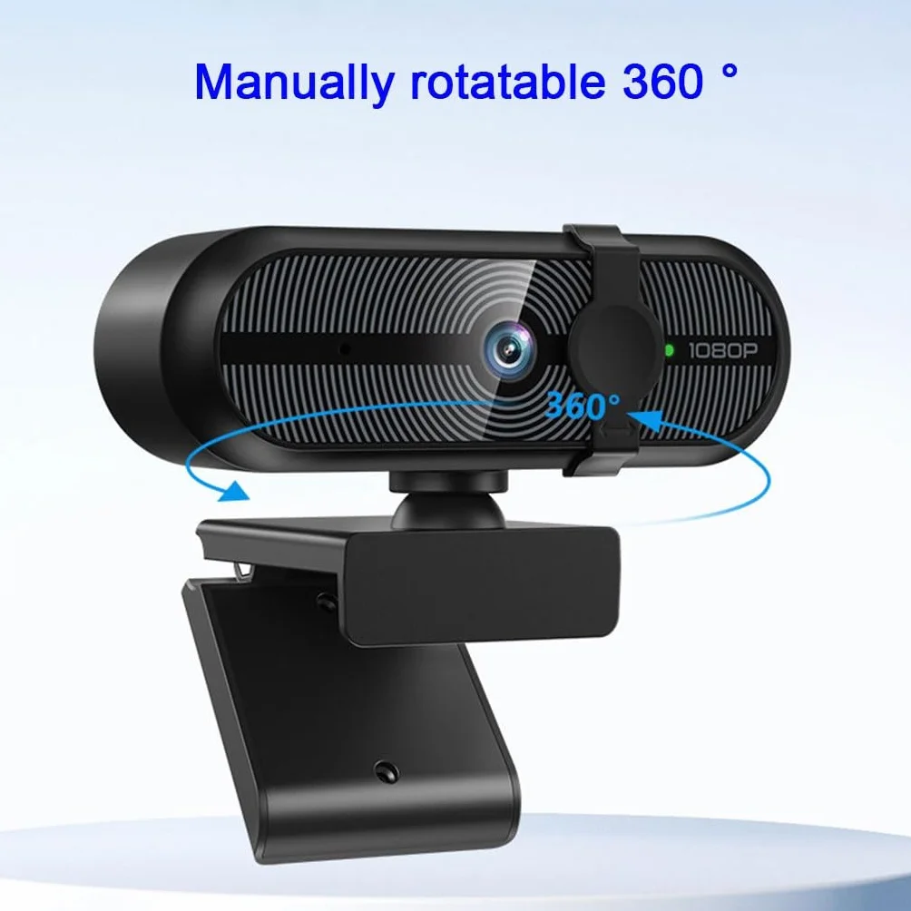 Kamera Internetowa USB HD PC Kamera Internetowa 1080P Z Mikrofonem, Wideokonferencje/klasy Online/gry Na Żywo, Wyczyść Dźwięk Stereo, Korekcja Światła(1080P+Tripod)