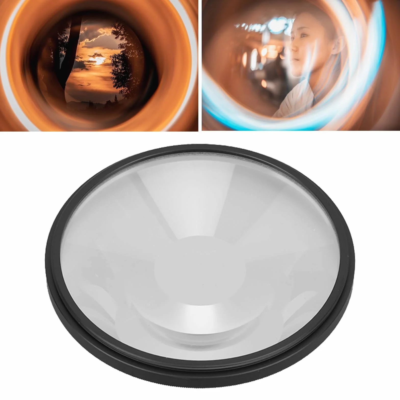 Spiralny filtr obiektywu Halo Camera, 82 mm 77 mm 72 mm 67 mm Efekty specjalne Filtr pryzmatyczny obiektywu Halo Fx do aparatu, efekty specjalne Akcesoria fotograficzne do zdjęć