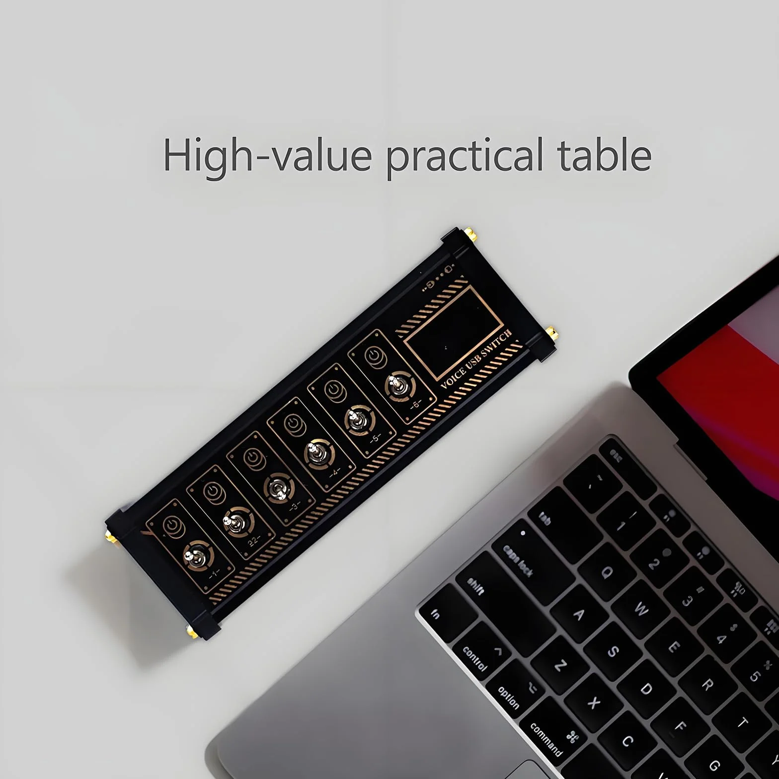 Przełącznik USB 6-portowy, Stacja Dokująca USB Z Wyświetlaczem LED I Wskaźnikiem Zasilania, Niezależne Sterowanie, Transmisja Danych, Udostępnianie Urządzeń USB, Redukcja Bałaganu