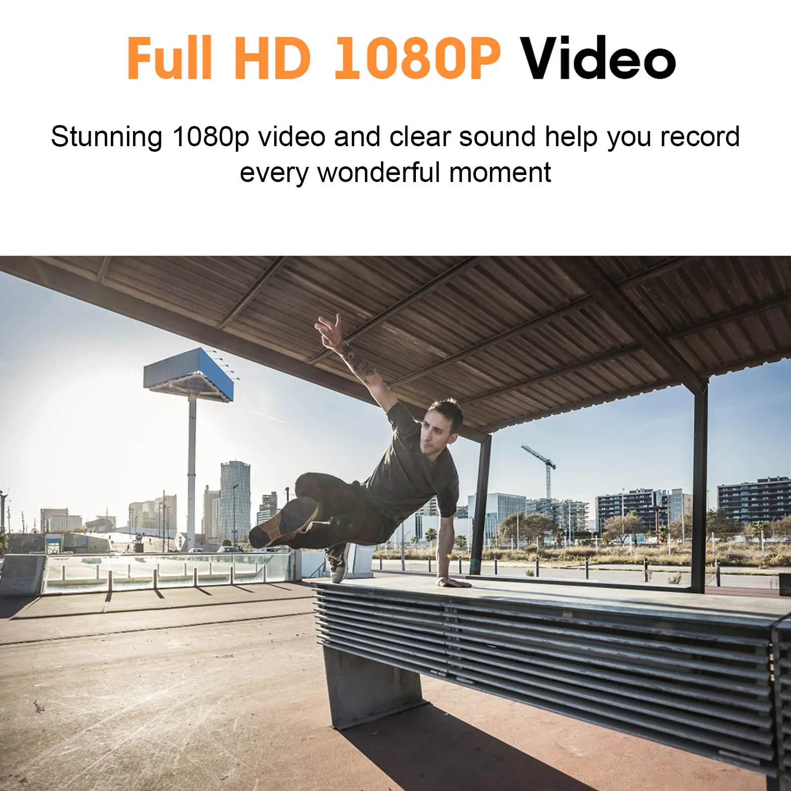 Okulary do Aparatu Full HD 1080p, Zdjęcia i Wideo, Okulary do Noszenia Bluetooth, Okulary do Spolaryzowanych Okularów Mini Kamera Wideo dla Mężczyzny i Kobiety, Okulary Sportowe