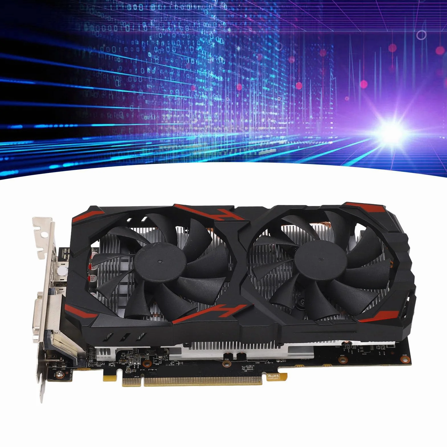 Tbest RX 580 8 GB 256BIT Cuter Gaming Ghics karty ciche Plug and Play Ghics Card Witual Fanor komputery stacjonarne 580 8G D5, karta graficzna Cardrx 580 komputer karta graficzna do gier