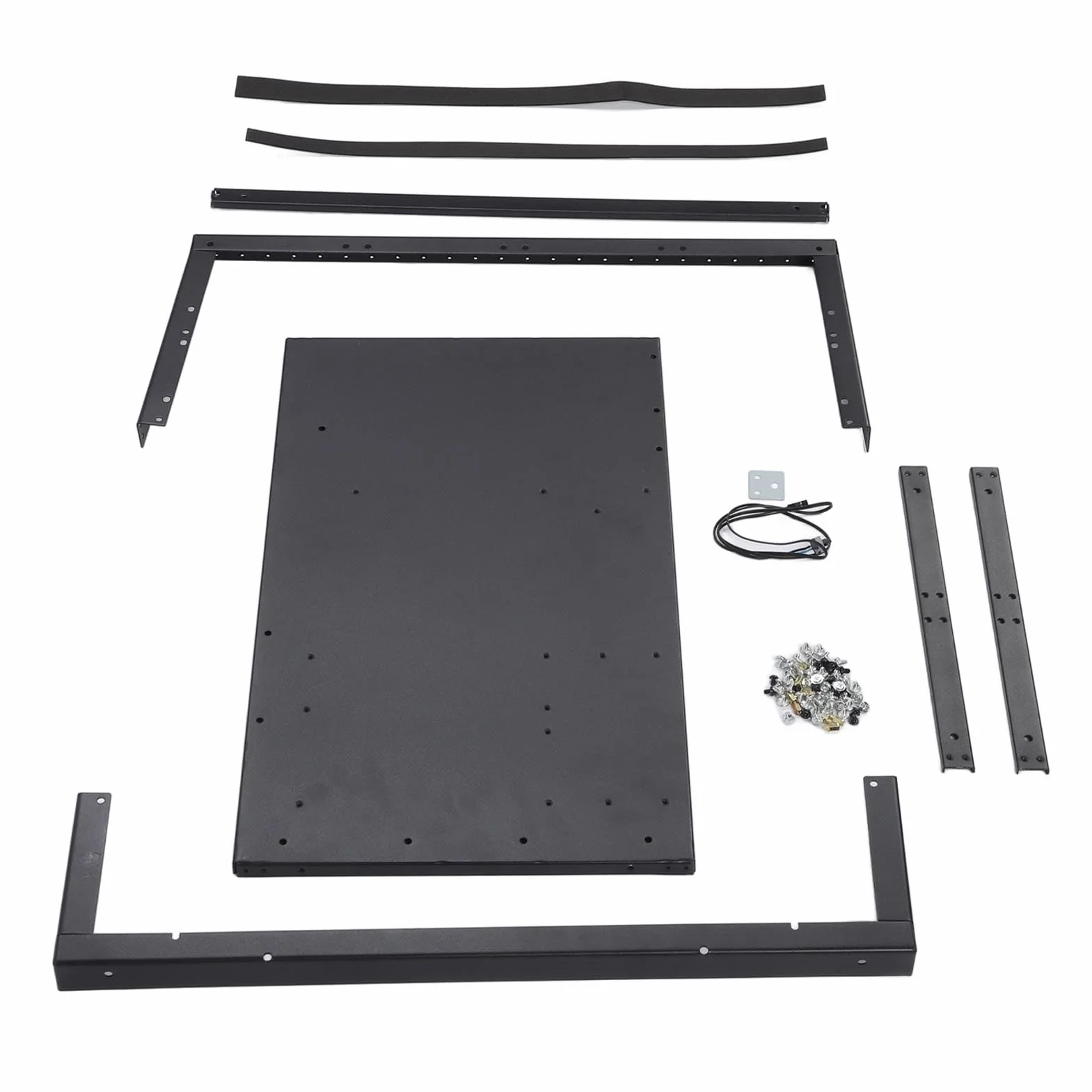 Gedourain Karta Graficzna GPU DIY Obudowa Komputera dla Płyty Głównej ATX MATX FLEX, Wydajne Chłodzenie Komputer Otwarta Obudowa dla Graczy i Profesjonalistów, Solidny materiał z Blachy Stalowej