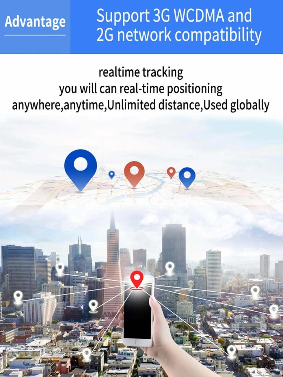 Mini lokalizator GPS 3G dla psa, kota, zwierzęcia domowego, TK203, lokalizator GPS z GPS/GPRS/GSM, śledzenie w czasie rzeczywistym, alarm ruchu, przenośny, wodoodporny, pyłoszczelny