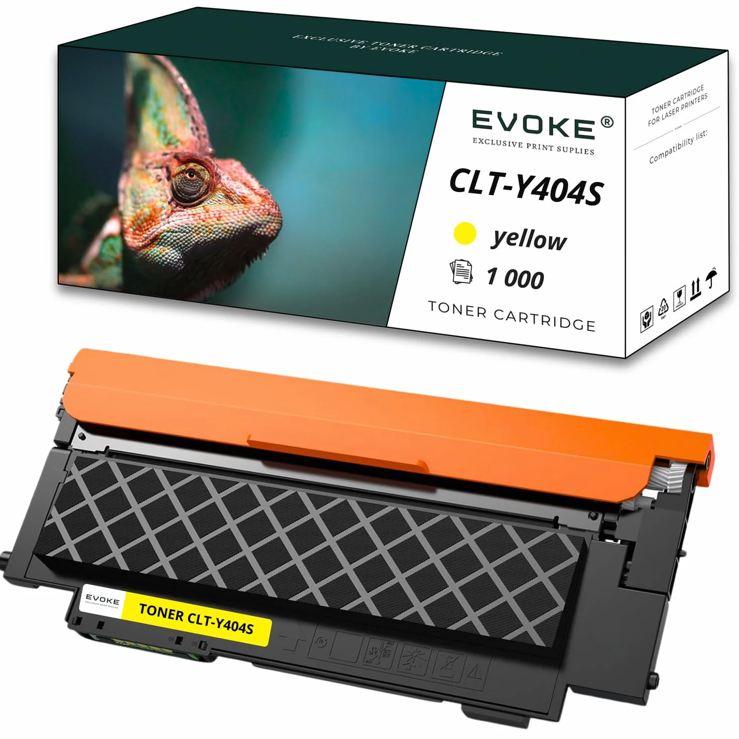 EVOKE CLT-K404S CLT-C404S CLT-M404S CLT-Y404S Toner Kompatybilny z SAMSUNG Xpress C430 C430W C480W C480FW C480 C480W (Zestaw CMYK) 4500 Stron