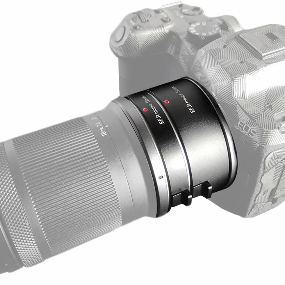 Automatyczne rurki przedłużające 12 mm + 24 mm R Mount Makro Tubes Zestawy kompatybilne z obiektywami Canon RF i aparatem Canon R5/R6/R7/R10