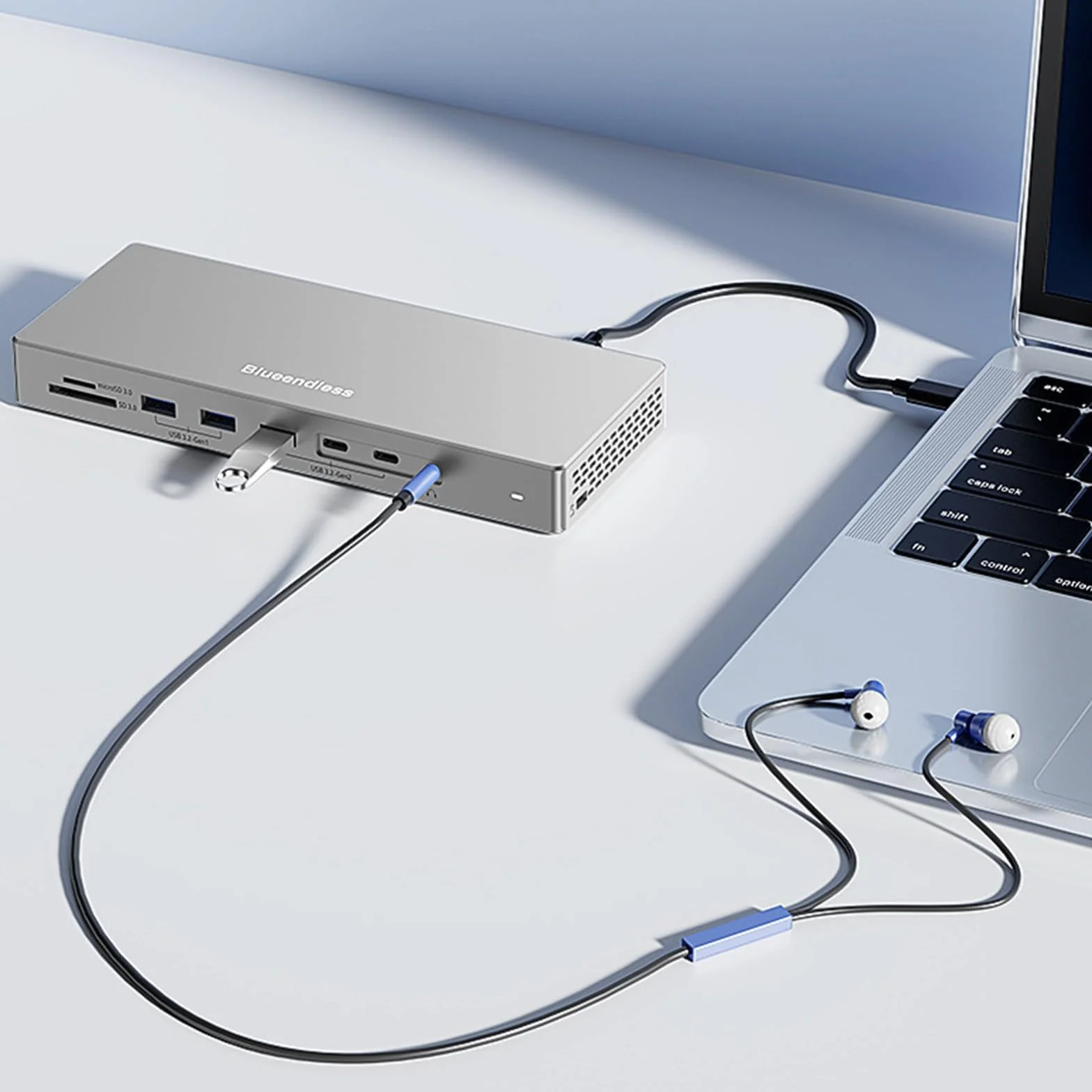 Koncentratory 4K z wieloma wyświetlaczami USB C, 16-portowe adaptery z gigabitowym ładowaniem Ethernet, port USB 3.2, adaptery Ethernet HDTV DP
