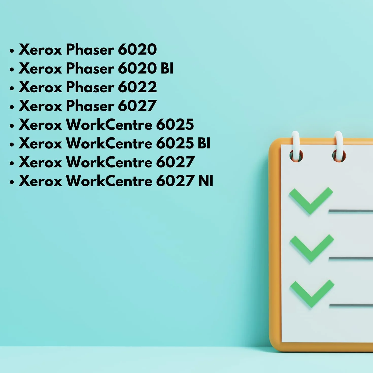 EVOKE 106R02763 + 106R02762 + 106R02761 + 106R02760 Toner Kompatybilny z Xerox XEROX Phaser 6020 6020BI 6022 6027 WorkCentre 6025 (Zestaw CMYK) 5000 Stron