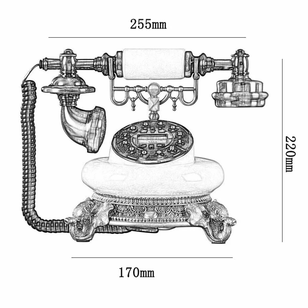 Zabytkowy telefon Retro moda domowa kreatywny kabel biurowy naprawiono zabytkowy stacjonarny