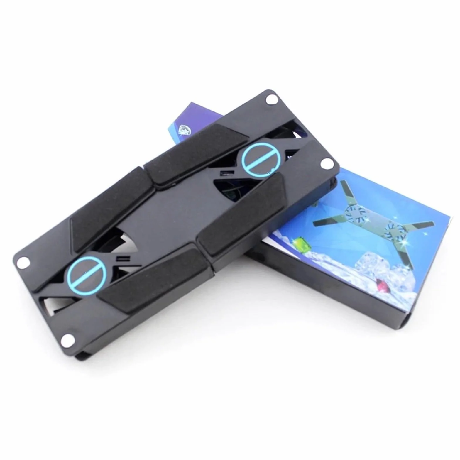 Laptop Cooler Podkładka chłodząca pod laptopa Zasilana przez USB podstawka chłodząca do laptopa z podwójnymi wentylatorami 60mm składana podkładka chłodząca do notebooka podkładka chłodząca do laptopa