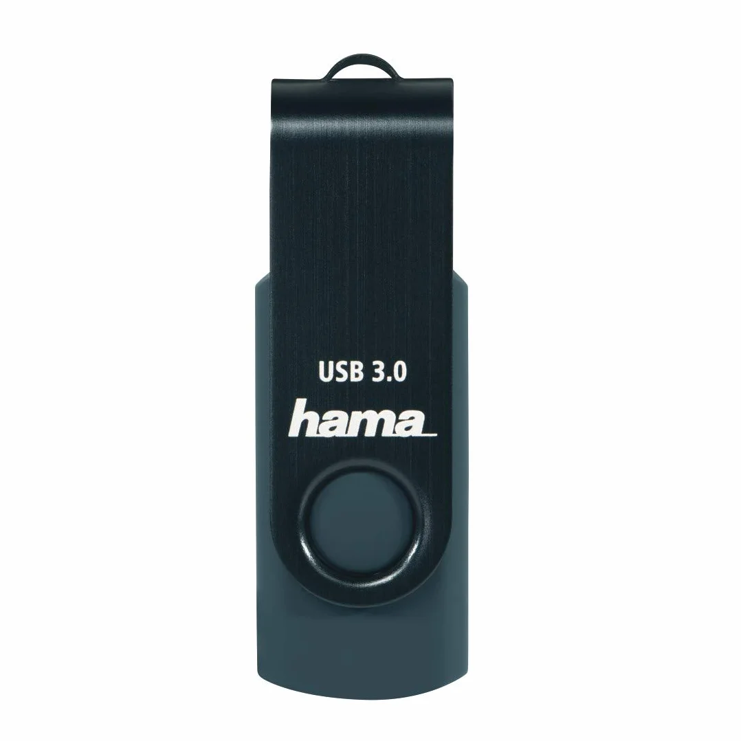 Hama Pamięć USB A 3.0 pendrive 256 GB 90 MB/s (dysk flash, metalowy, duża pojemność, szybki, memory stick) niebieski
