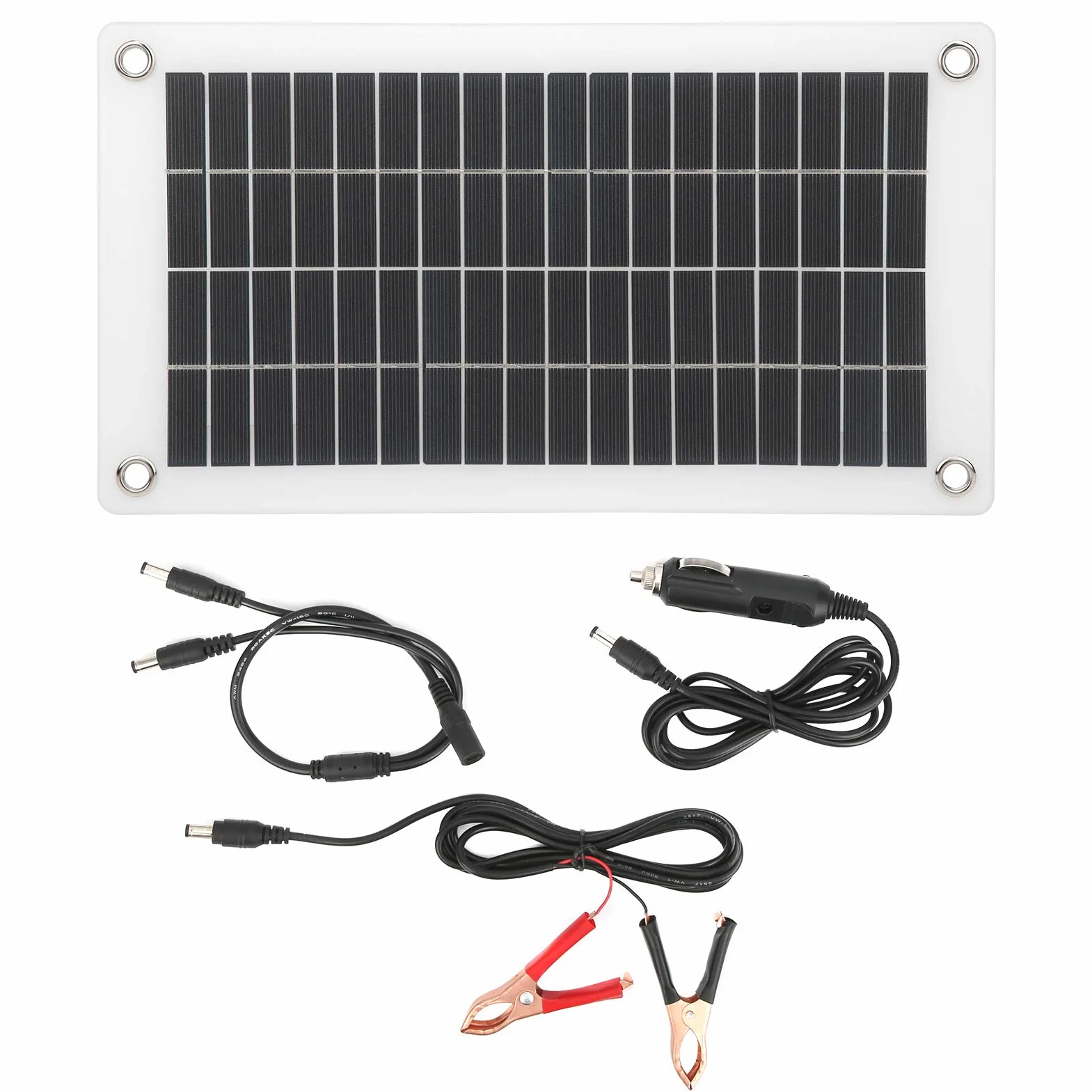 Moduł ogniw słonecznych 10 W 18 V Ładowarka do telefonu 12 V Półelastyczna Podwójne wyjście USB DC Lekka przenośna ładowarka do paneli słonecznych z polikrzemu