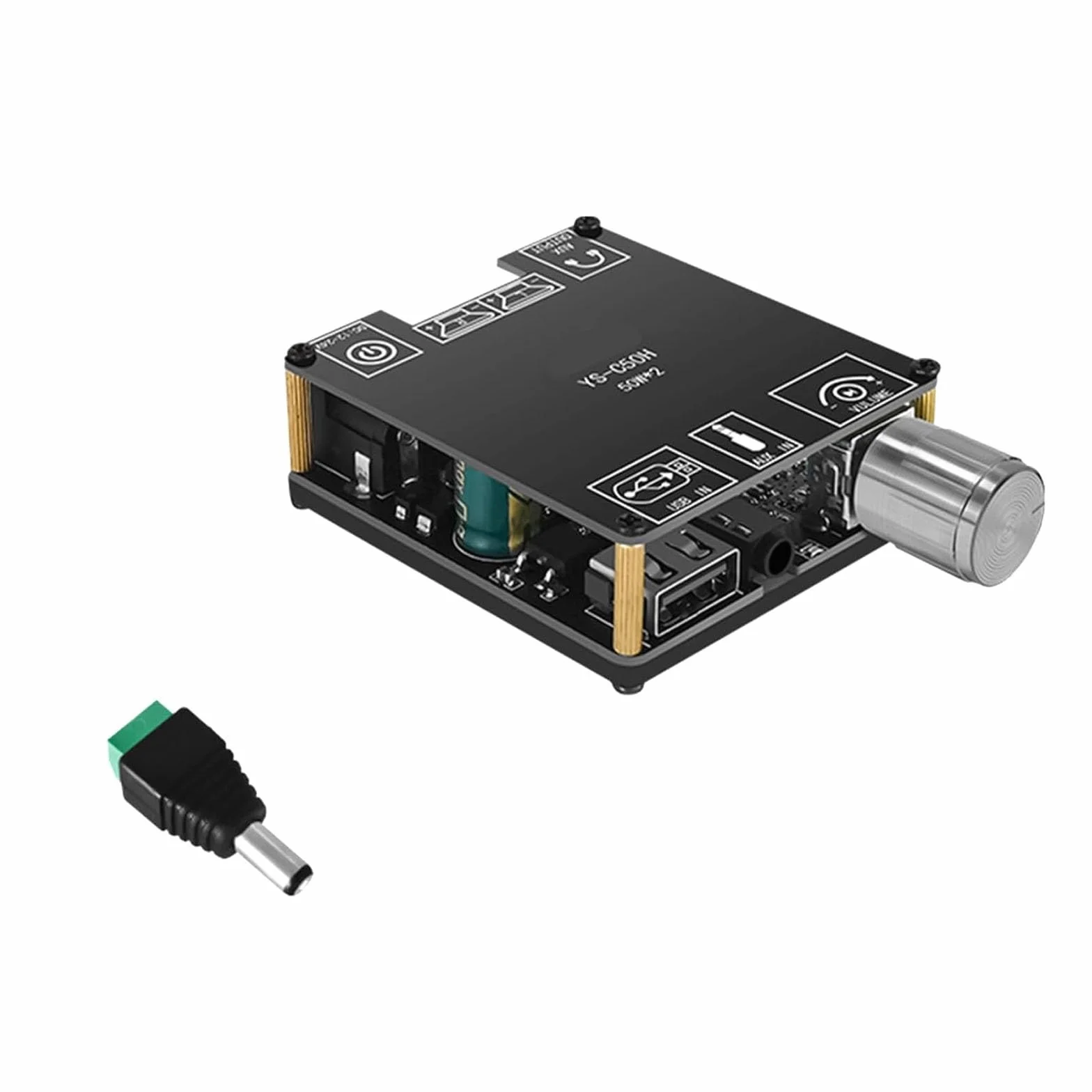 Moduł wzmacniacza Bluetooth cyfrowy wzmacniacz mocy dwukanałowy 2 × 50 W HIFI poziom stereo Bluetooth cyfrowy moduł wzmacniacza TPA3116 DC 5 V-27 V