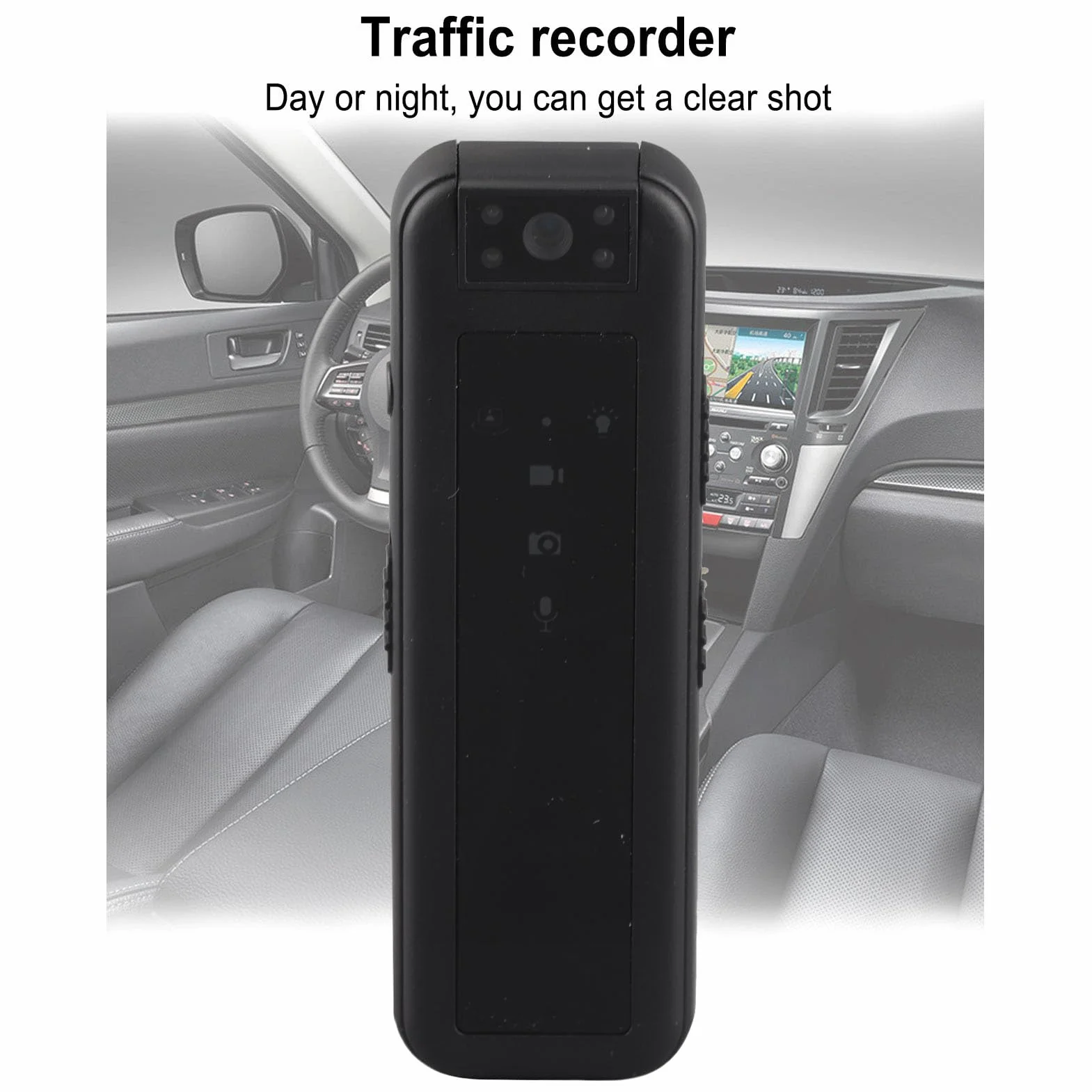 Mini Kamera na Ciało, Wielofunkcyjna Kamera Noktowizyjna 1080P Poręczna Przenośna Kamera, Kamera z Tylnym Klipsem, do Biura Biznesowego Sporty na świeżym Powietrzu