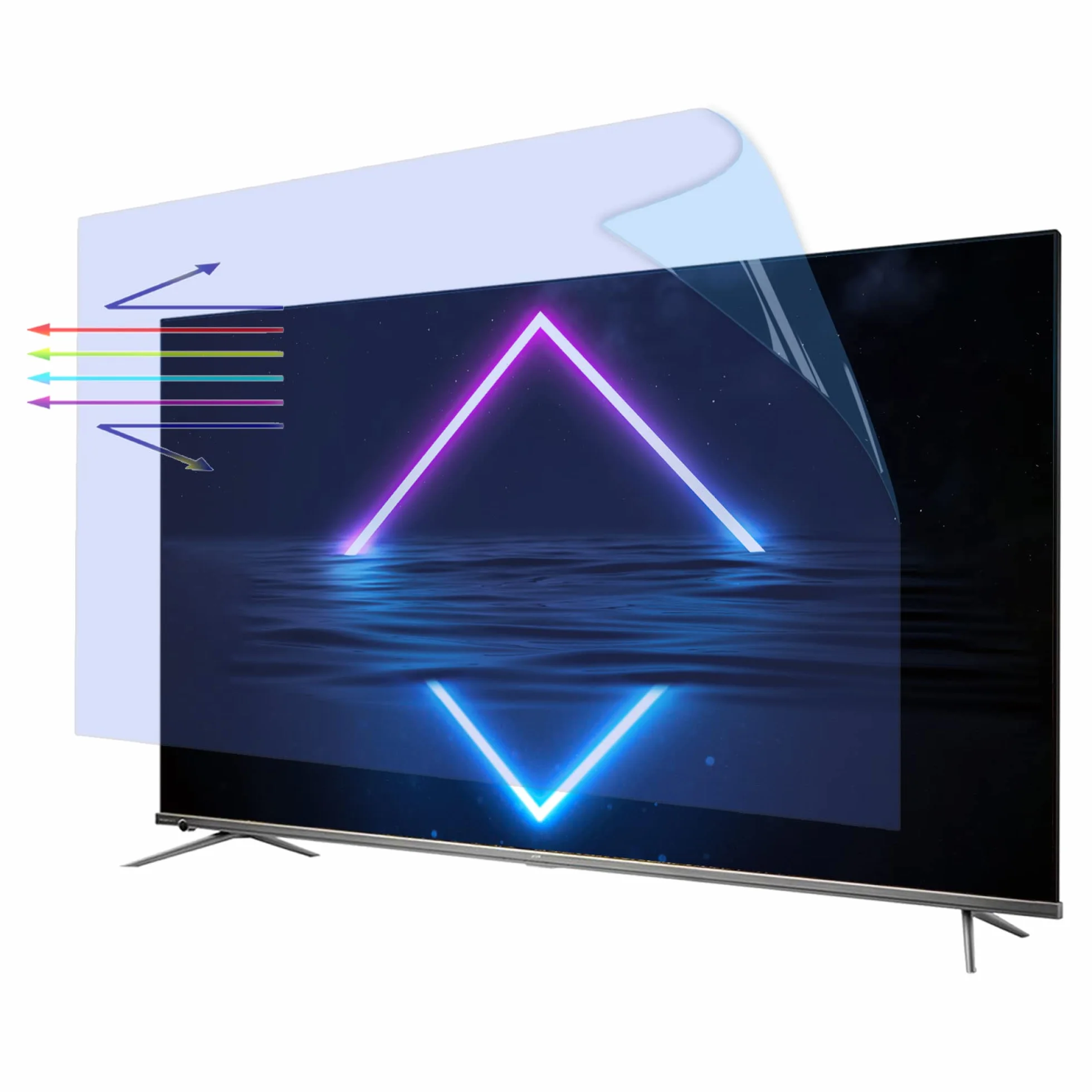 Osłona ekranu, Od matowej do 43 cali, folia przeciwodblaskowa, odfiltrowująca niebieskie światło odporna na zarysowania telewizora LCD LED OLED HDTV