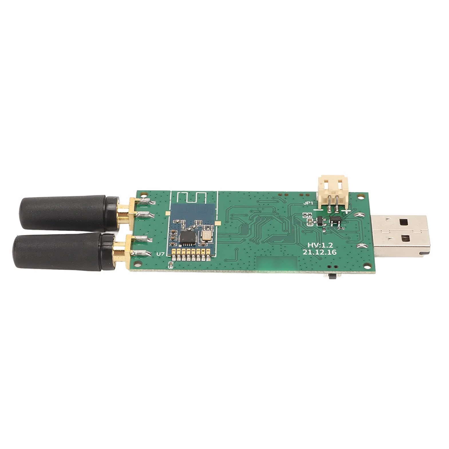Jiawu Adapter Płytki Modułu RF, Adapter Częstotliwości Radiowej 300 MHz 348 MHz 387 464 779 928 2,4 GHz, Moduły Częstotliwości Radiowej Evil Crow RF V2 z Dwoma Modułami CC1101 do Przesyłania Sygnału