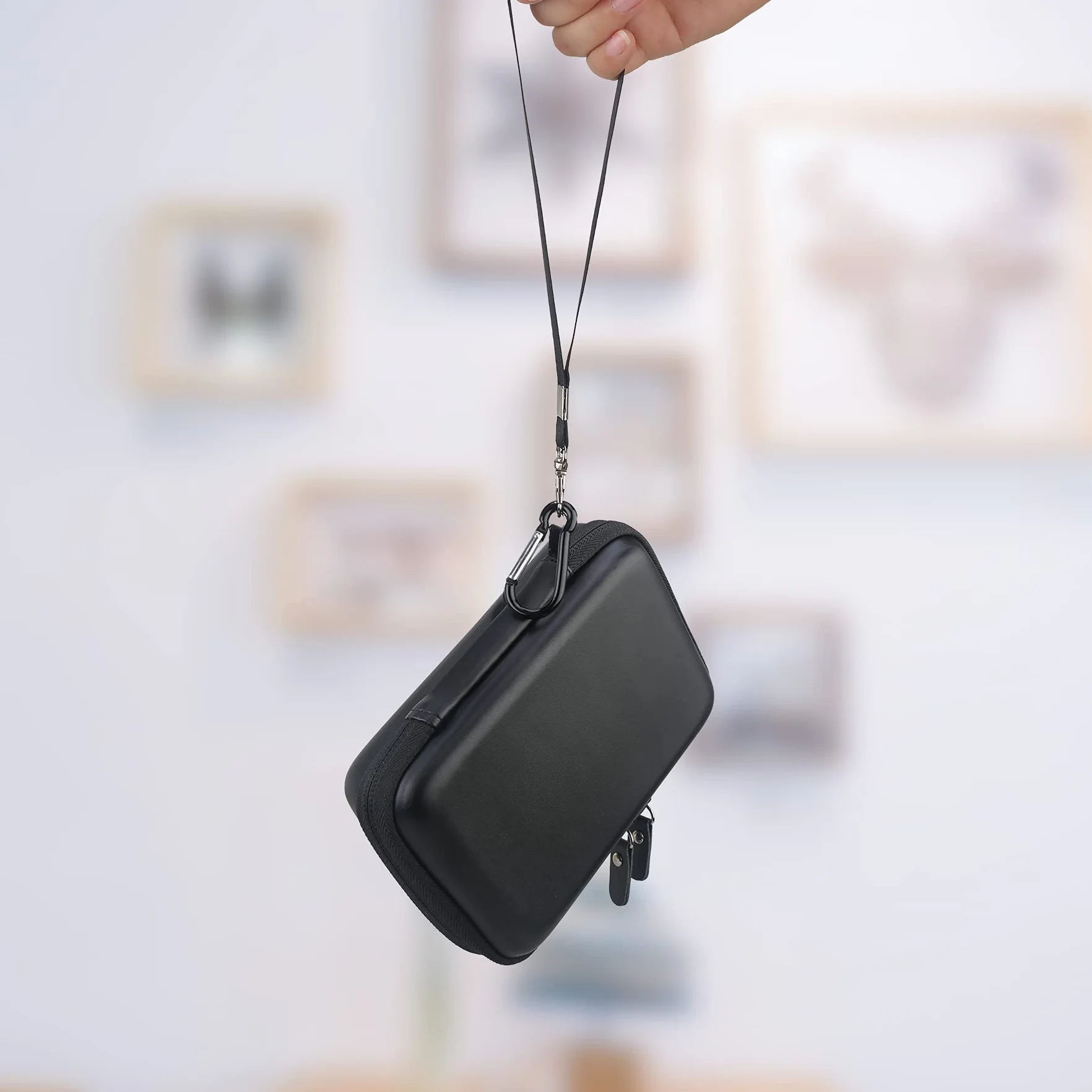 Lacdo Futerał na dysk twardy do SanDisk Professional G-Drive ArmorATD – Rugged Portable External Hard Drive HDD USB-C USB 3.2 Gen 1 - SDPH81G 1TB 2TB 4TB 5TB Torba podróżna do przechowywania, Czarna