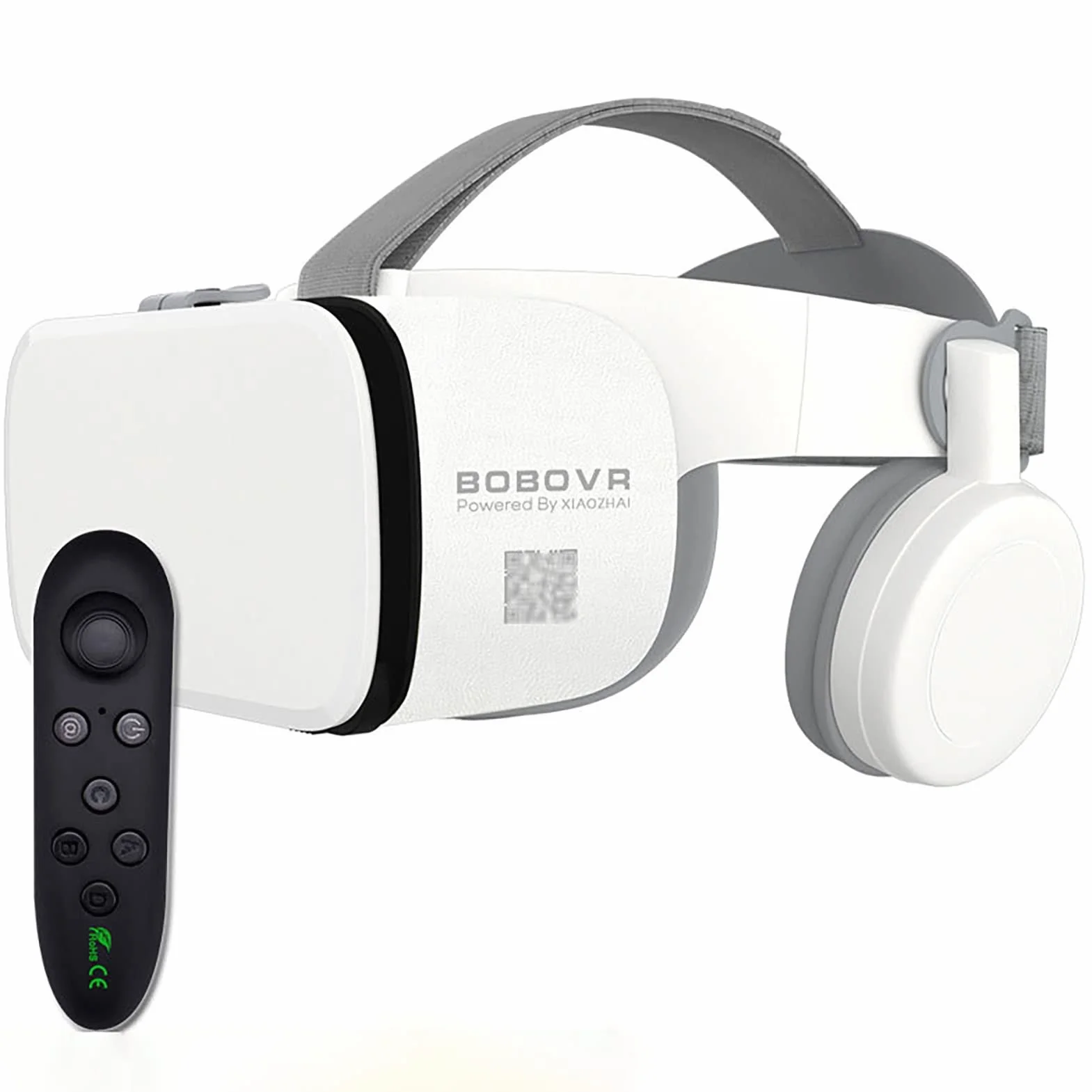 Okulary VR z pilotem zdalnego sterowania, okulary VR do filmów 3D gry wideo, VR Realidad Virtuales Game System VR zestaw słuchawkowy do iPhone'a Apple Android PC Phone (kolor: biały, rozmiar: Y1)