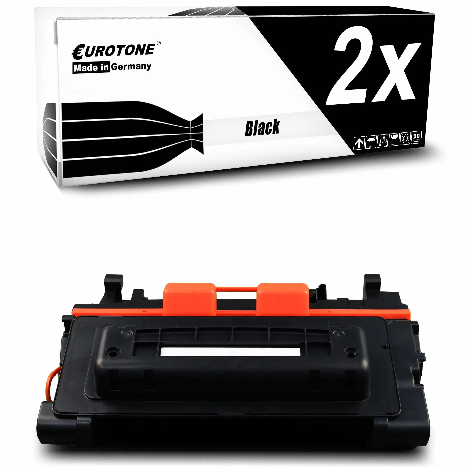 Eurotone XXL kompatybilny toner 2 X toner kompatybilny jako zamiennik do HP Laserjet 600 M602 M603 zastępuje CE390X 90X