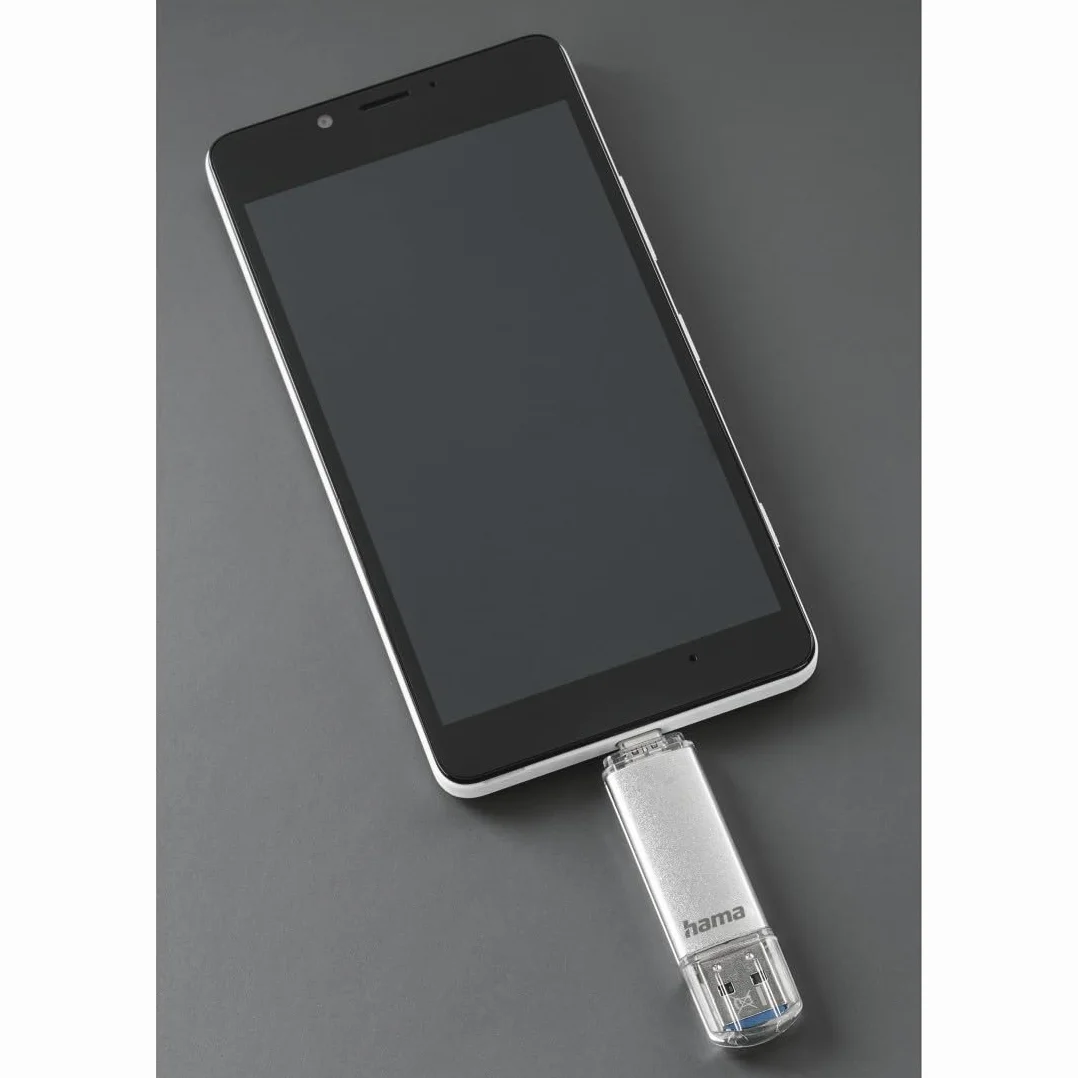 Hama C-Latea Pamięć USB C USB A 64 GB 40 MB/s Pendrive Srebrny