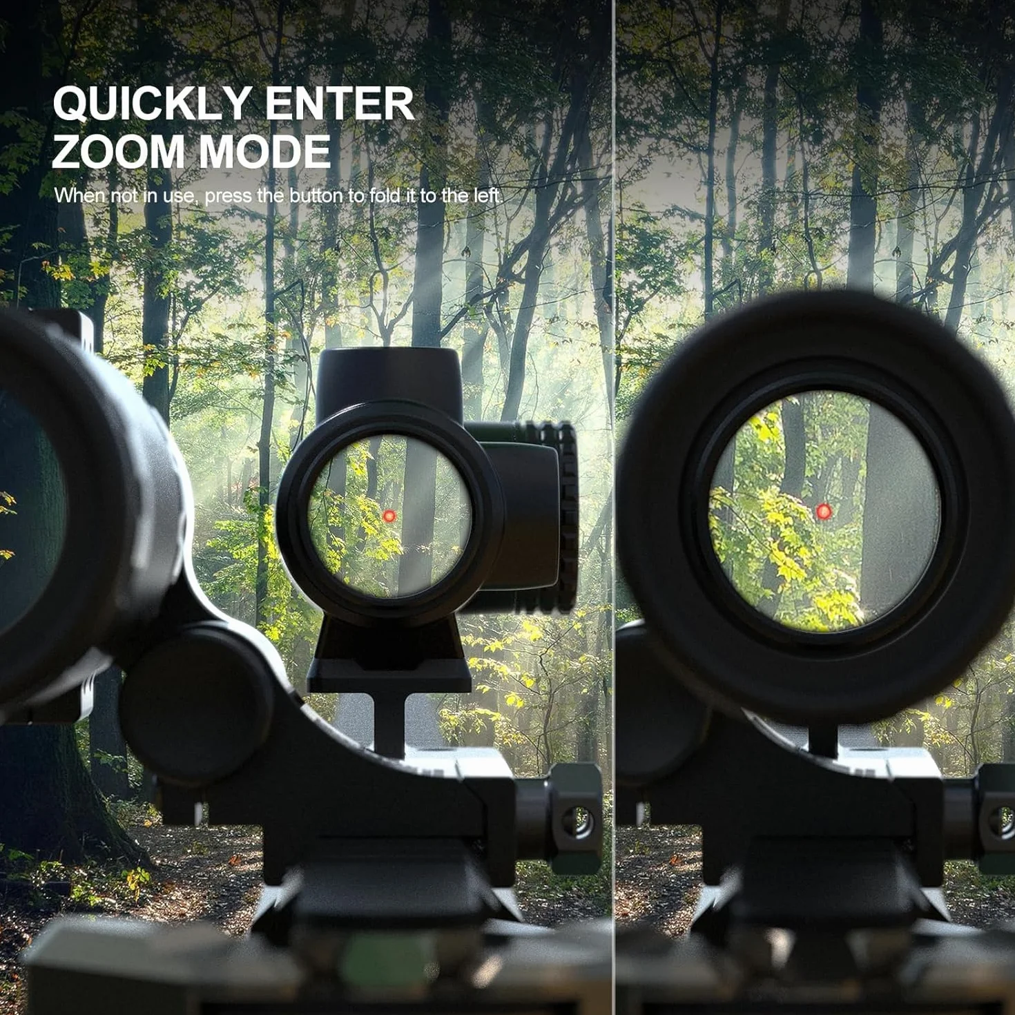 Feyachi M57 1.5-5X Red Dot Lupa & V90 Luneta 2 MOA Red Dot Sight z bocznym montażem pasuje do szyn 21 mm/22 mm