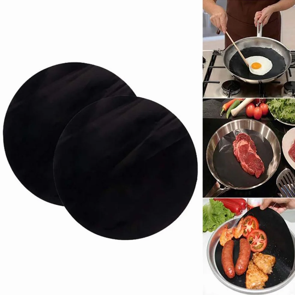 Mata do grillowania 2-częściowy zestaw z teflonową powłoką zapobiegającą przywieraniu, okrągła Ø 24 cm