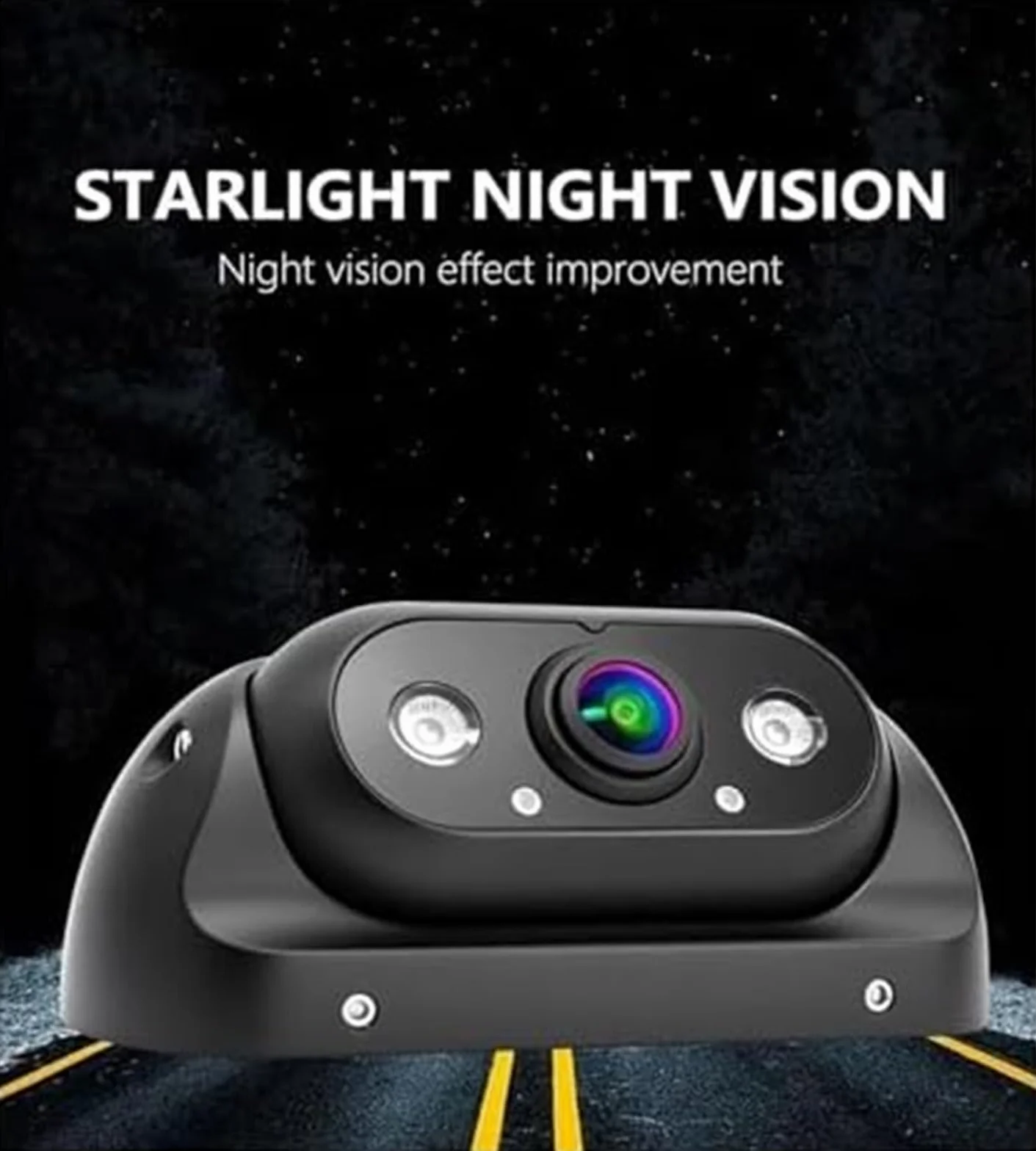 Tylna kamera samochodowa Kamera tylna Cvbs Ahd 1080P Samochód, dla monitorowania autobusów ciężarowych Night Vision Cofanie 12-24 V(BLACK 4 PIN)