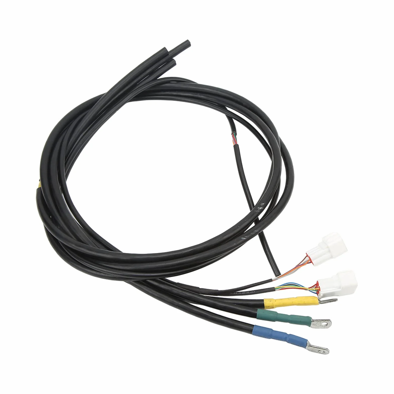 Wakects 4 szt. Przedłużacz Silnika Miedziany Kabel Połączeniowy Silnika 16 mm² Uniwersalny Dzielony Kabel 1,35 M do Przedłużacza Okablowania Pojazdów Elektrycznych i Motocykli