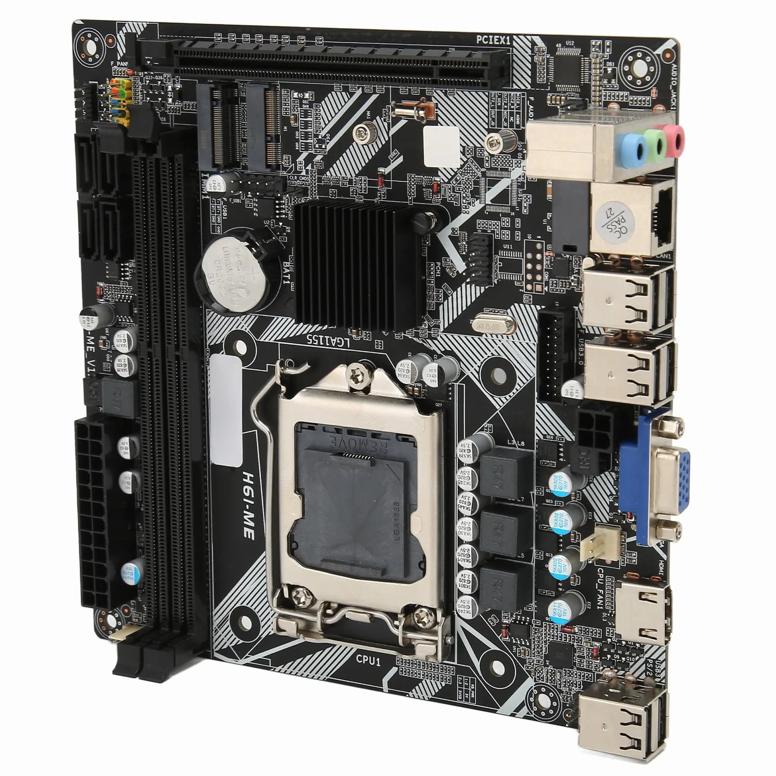 LGA 1155 Płyta Główna Mini ITX DDR3 do Komputera Stacjonarnego Płyta Główna Komputera NVME WiFi M.2 VGA Wyjście HD 10 USB 2.0 Mini ITX Kompletna Zamienna Płyta Główna