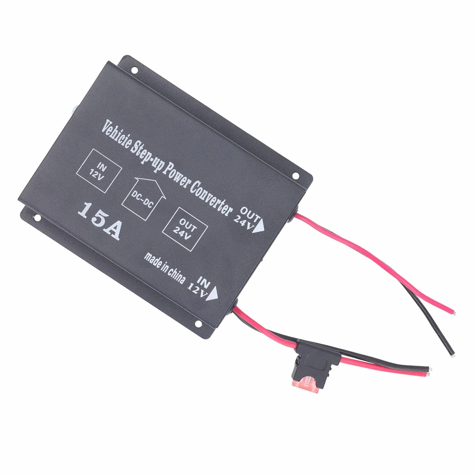 konwerter napięcia 12 V na 24 V 15A DC na DC konwerter mocy zwiększający moc subwoofer materiały do ​​modyfikacji