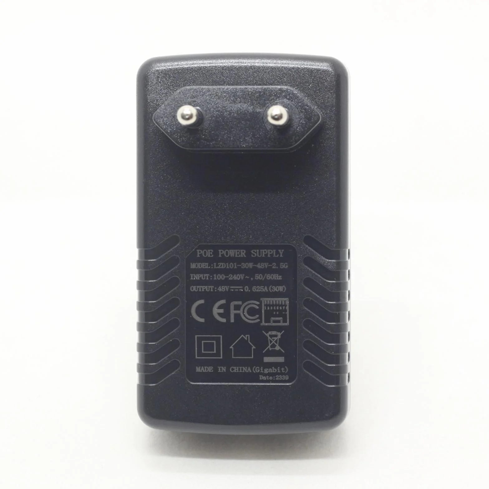 2.5G Gigabit 48V PoE Injector Adapter Power Over Ethernet 802.3at U6 Enterprise