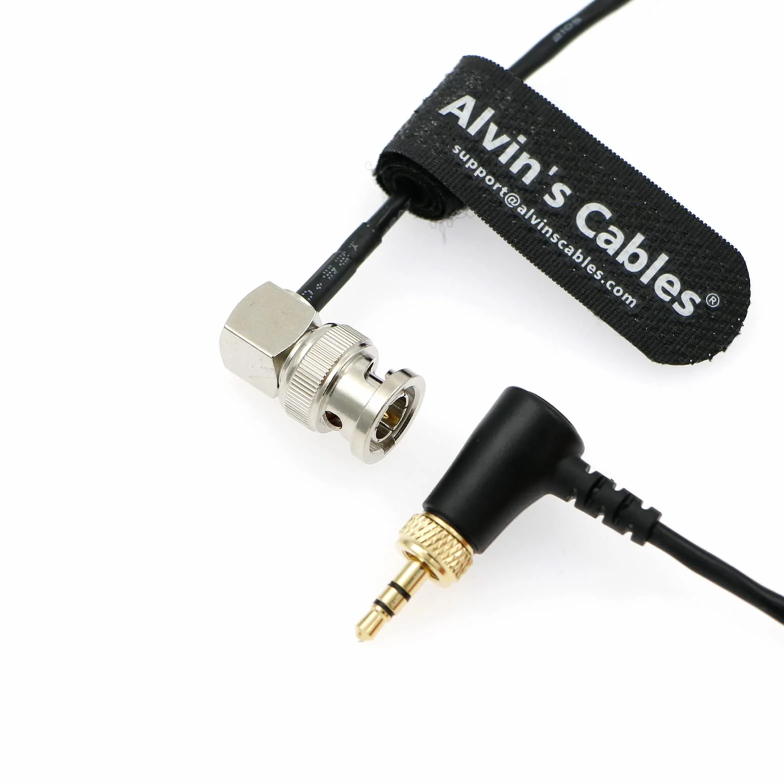 Alvin's Cables TRS 3,5 mm do BNC Timecode Kabel do Canon C70 do Sony F55 FX9, Zaxcom, Zoom F4| F8| F8n z generatora kodów czasowych Deity Tentacle Sync 50 CM | 19,7 cala
