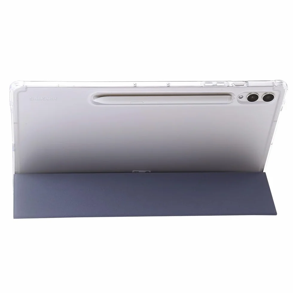 Generic etui kompatybilne z Samsung Tab S10 FE 10,9 SM-X520 (kolor: fioletowy taro) skóra przezroczysta silikonowa twarda obudowa z klapką